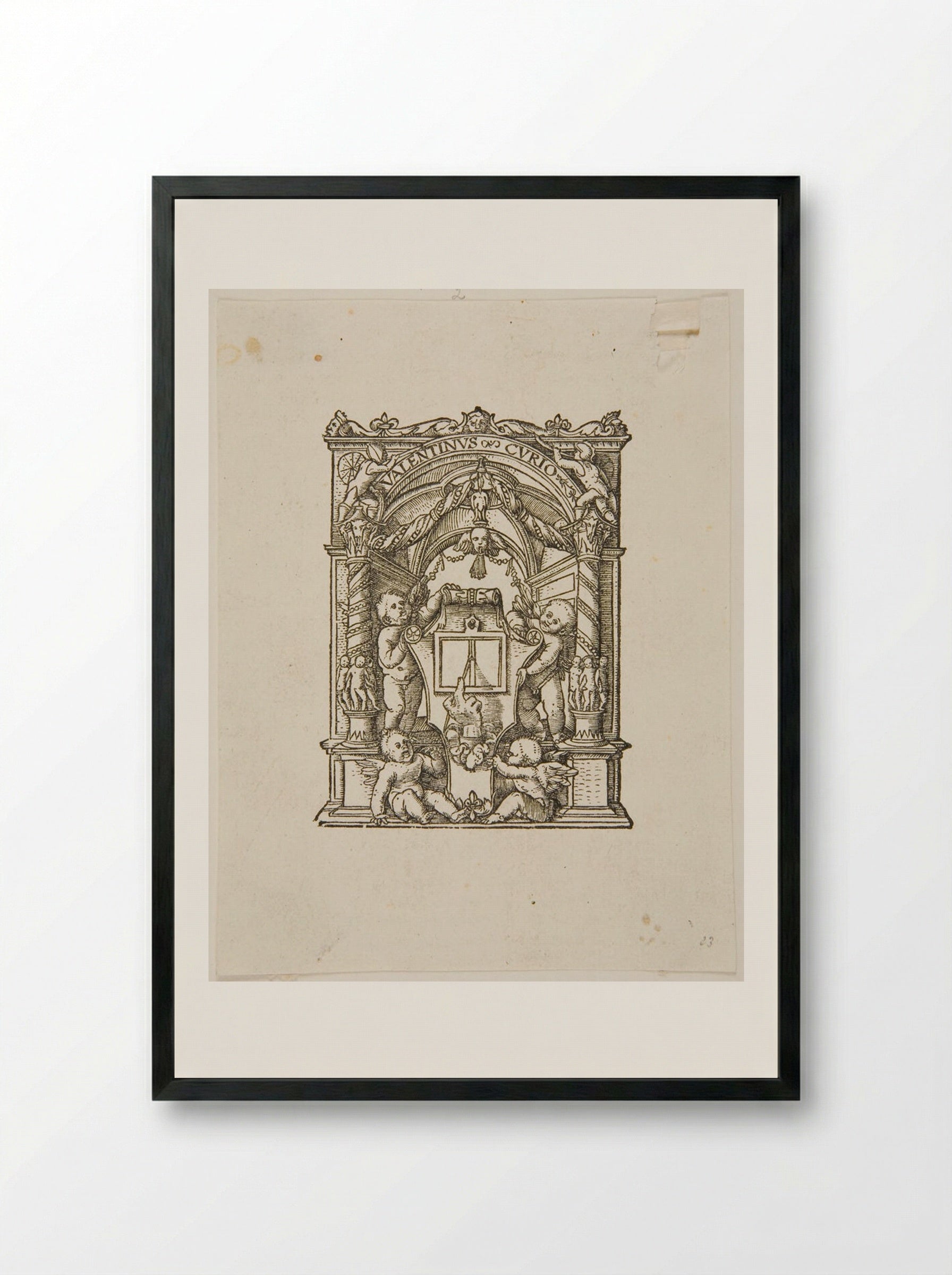 Mark of Valentin Curio - Hans Holbein the Younger - Framed Print Black