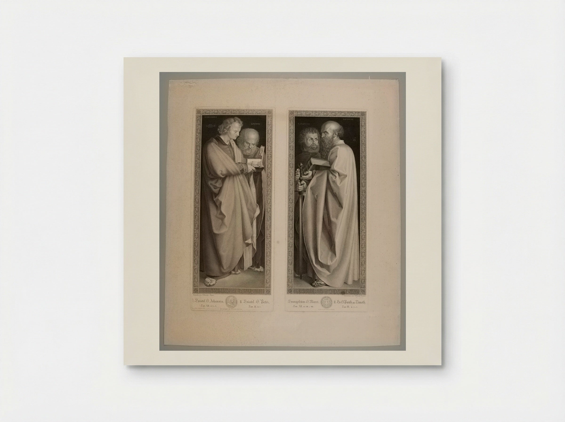 Mark the Evangelist and Paul the Apostle - Albrecht Christoph Reindel - Poster