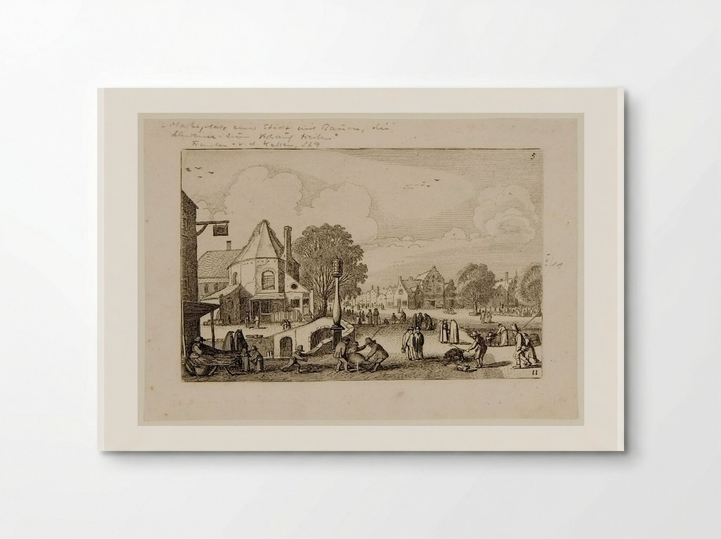 Market Day in a Town - Jan van de Velde II - Poster
