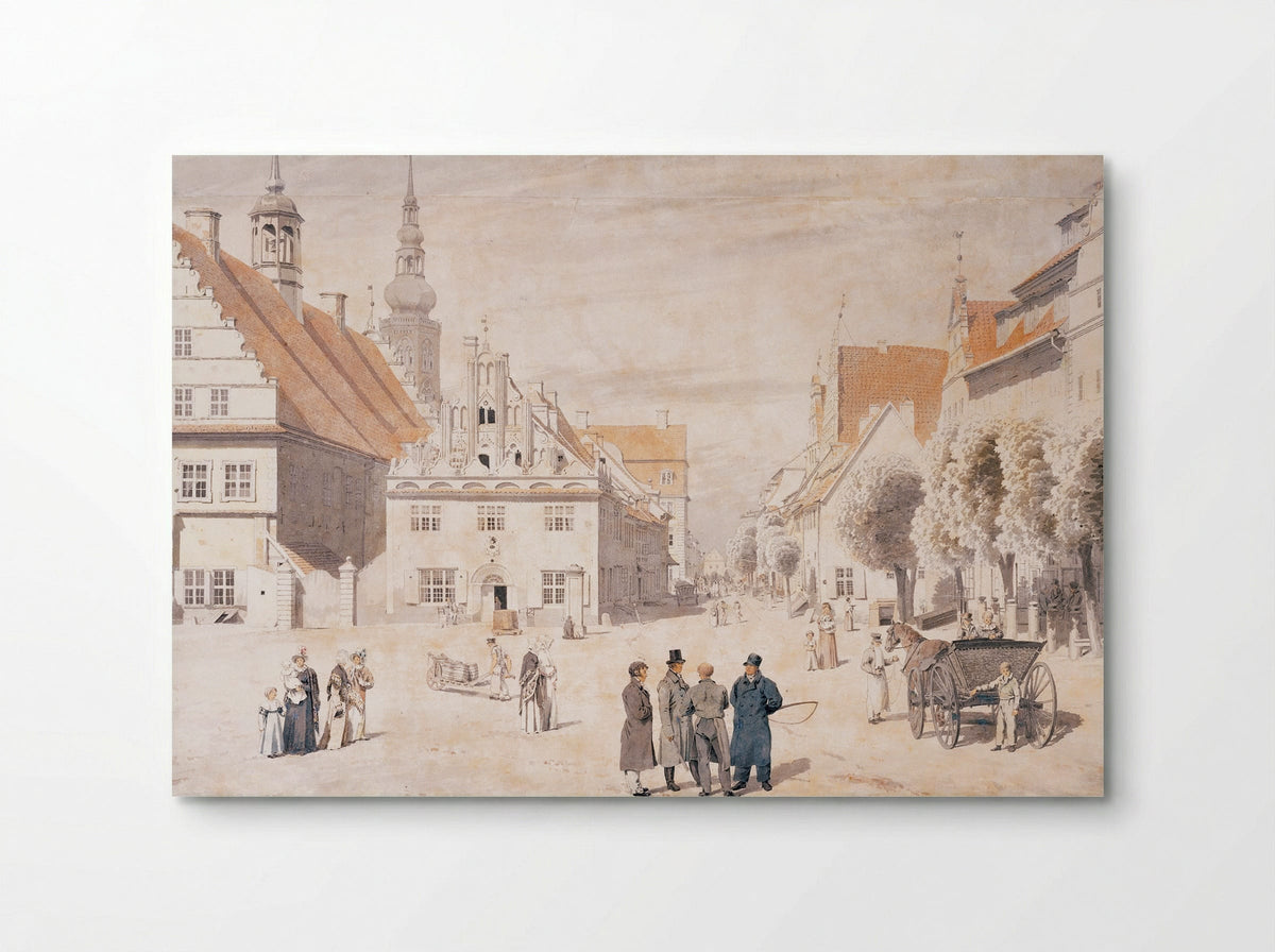 Market Square in Greifswald - Caspar David Friedrich - Poster