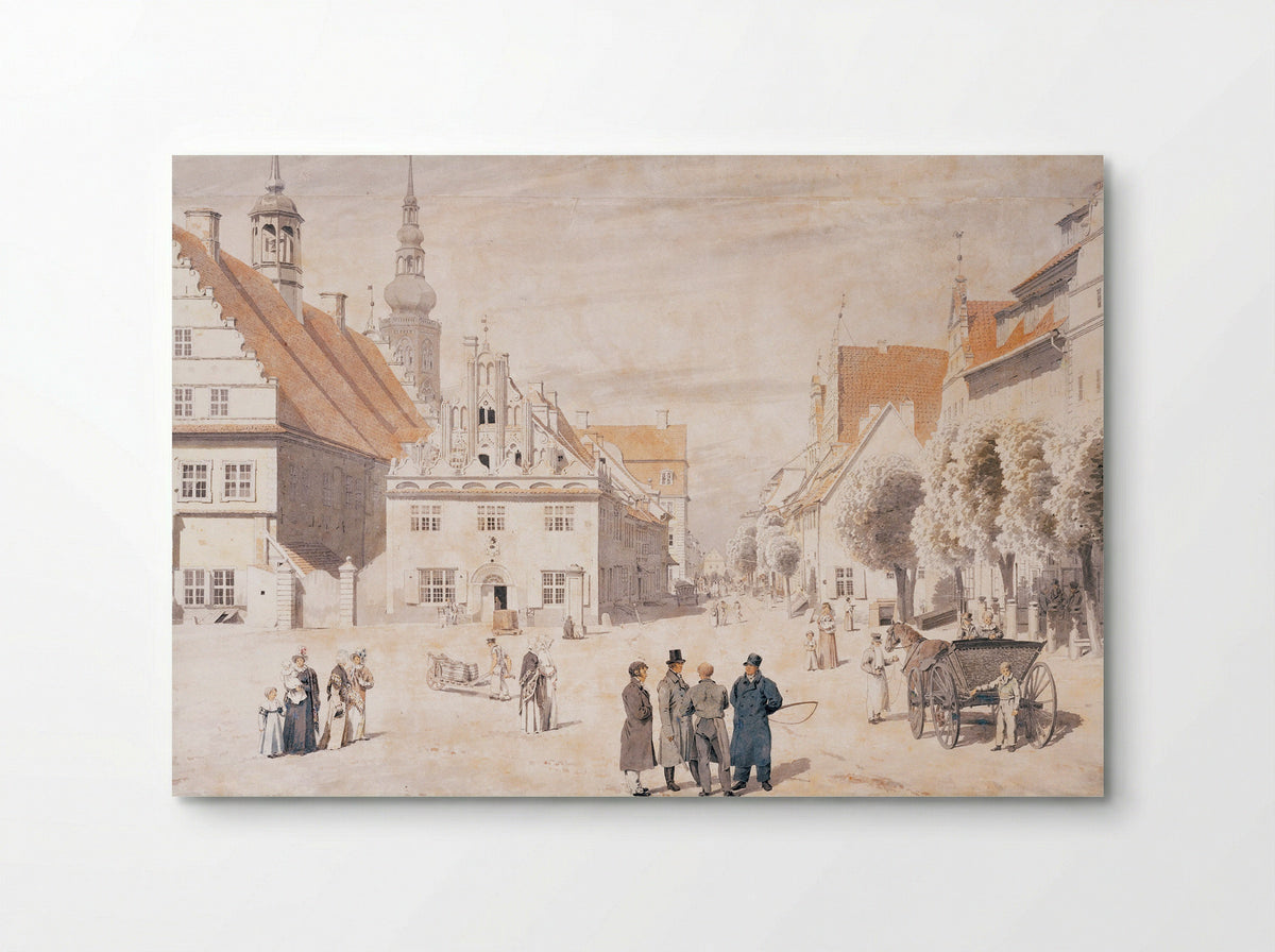 Market Square in Greifswald - Caspar David Friedrich - Poster