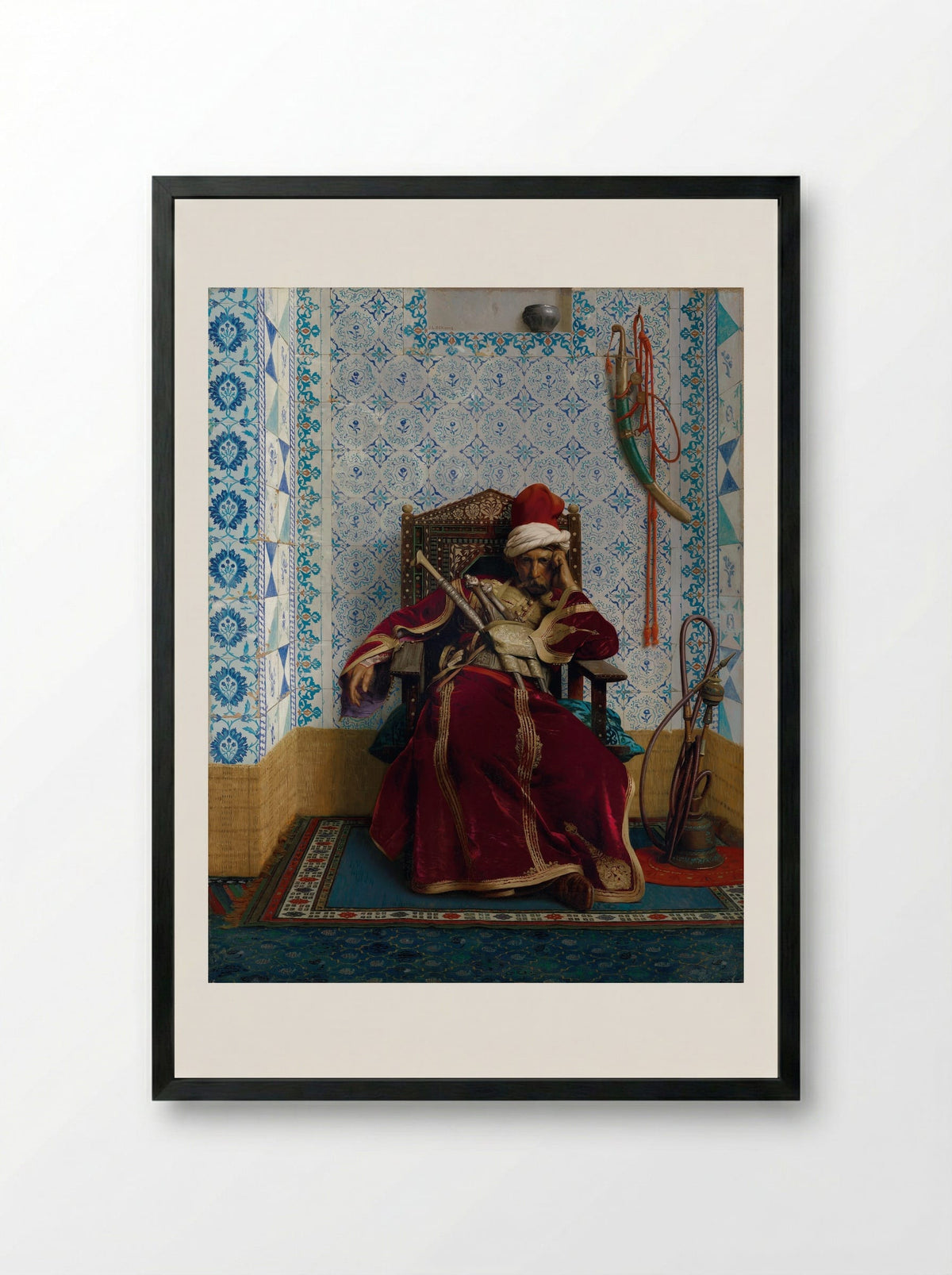 Markos Botsaris - Jean-Leon Gerome - Framed Print Black