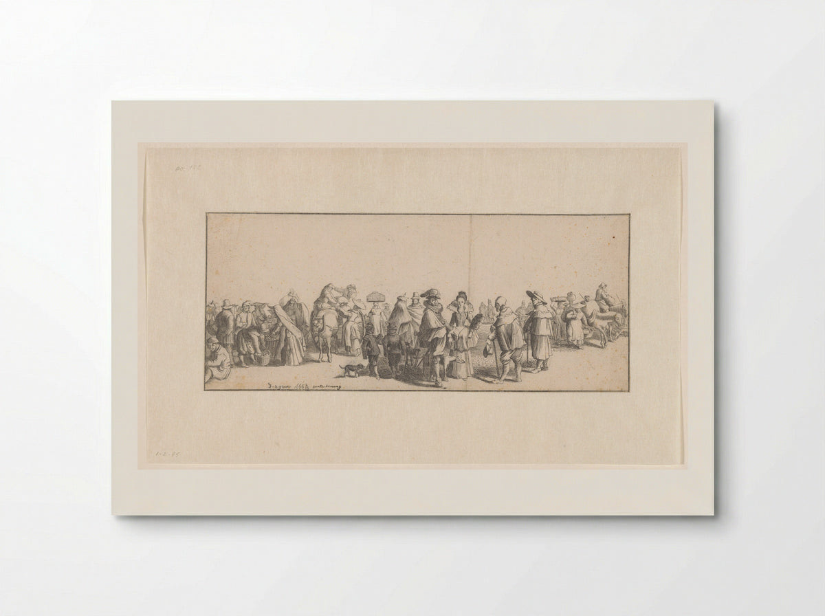 Markttafereel - Johannes de Groot - Poster
