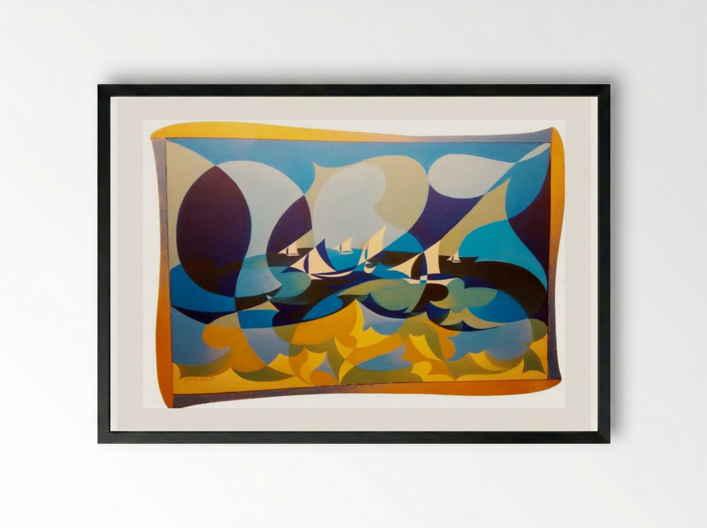 Marombra - Giacomo Balla - Framed Print Black