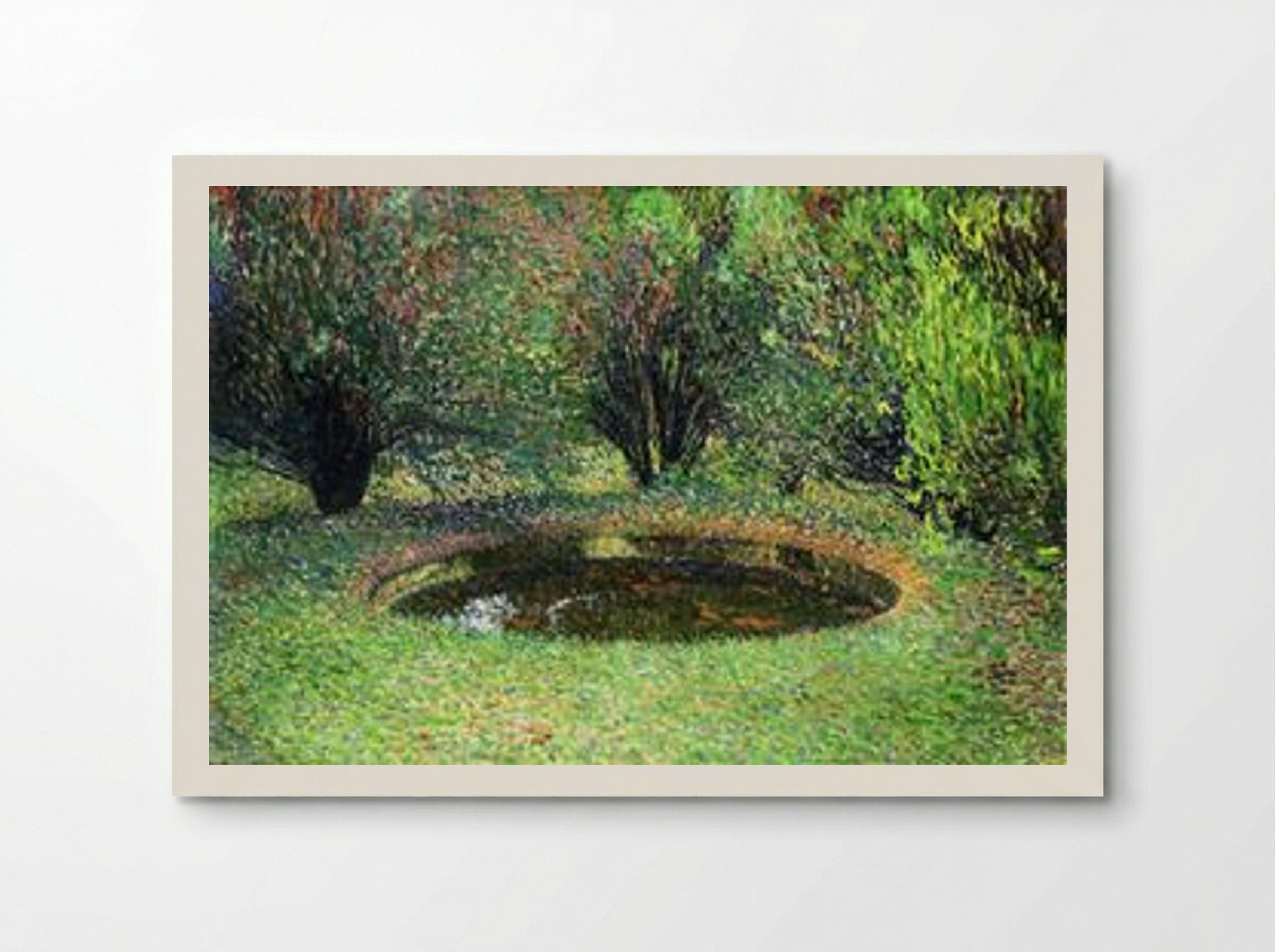 Marquayrol, Basin with Thujas - Henri Martin - Poster