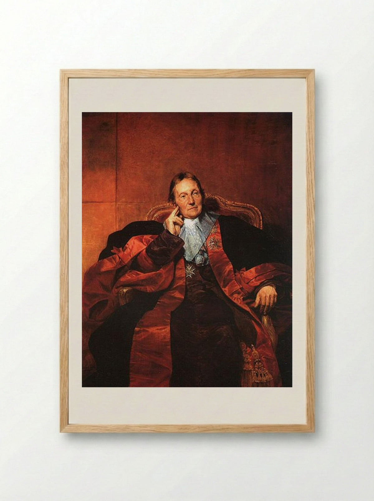 Marquis de Pastoret - Paul Delaroche - Framed Print Wood