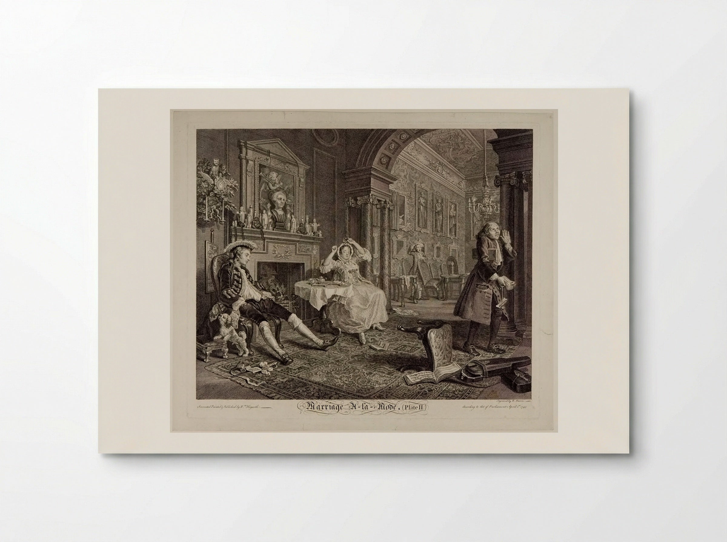 Marriage A-la-Mode: 2, The Tête à Tête - William Hogarth - Poster