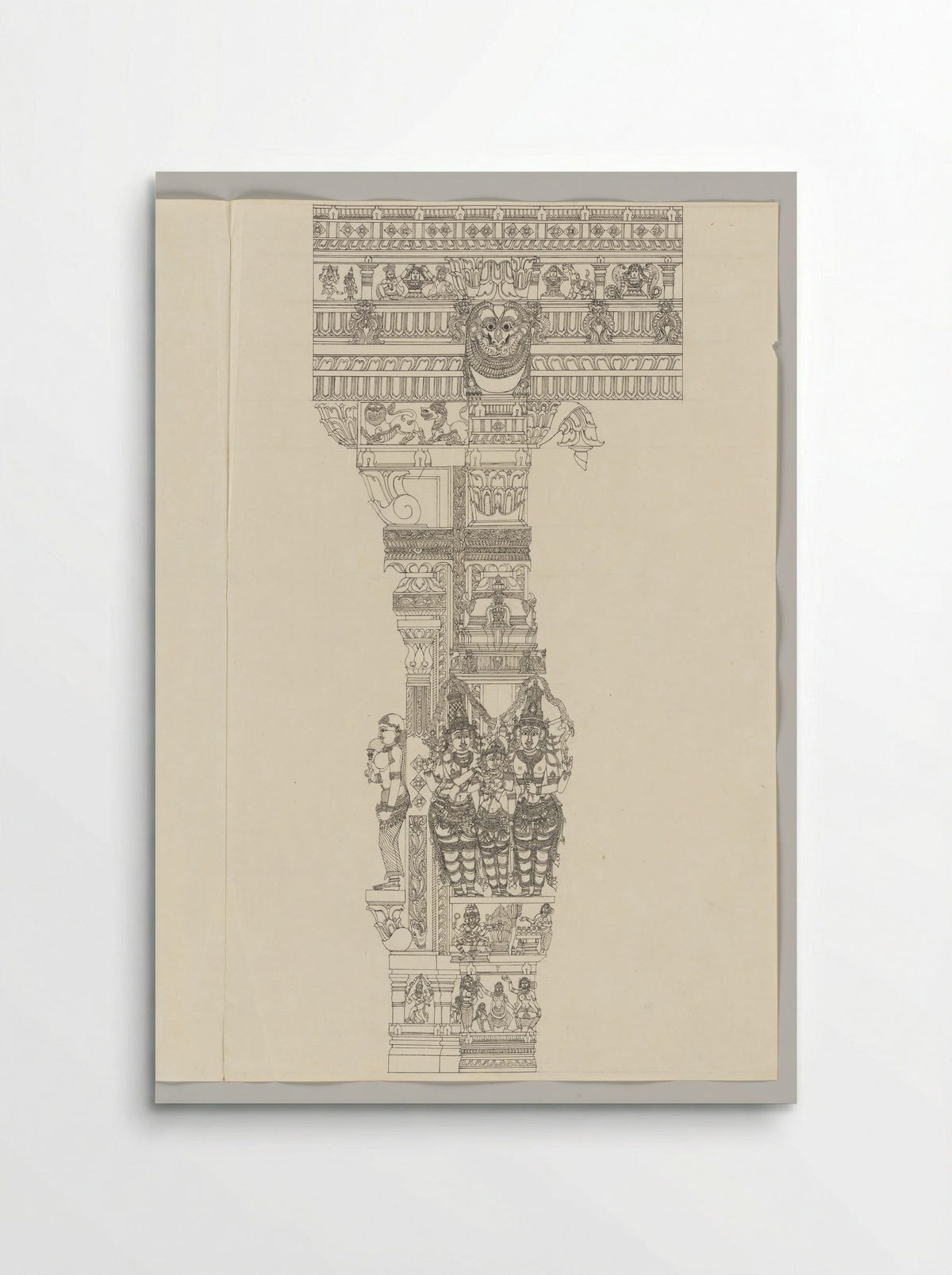 Marriage of Minakshi and Sundarehsvara, attended by Vishnu - Fine Art Print - Poster