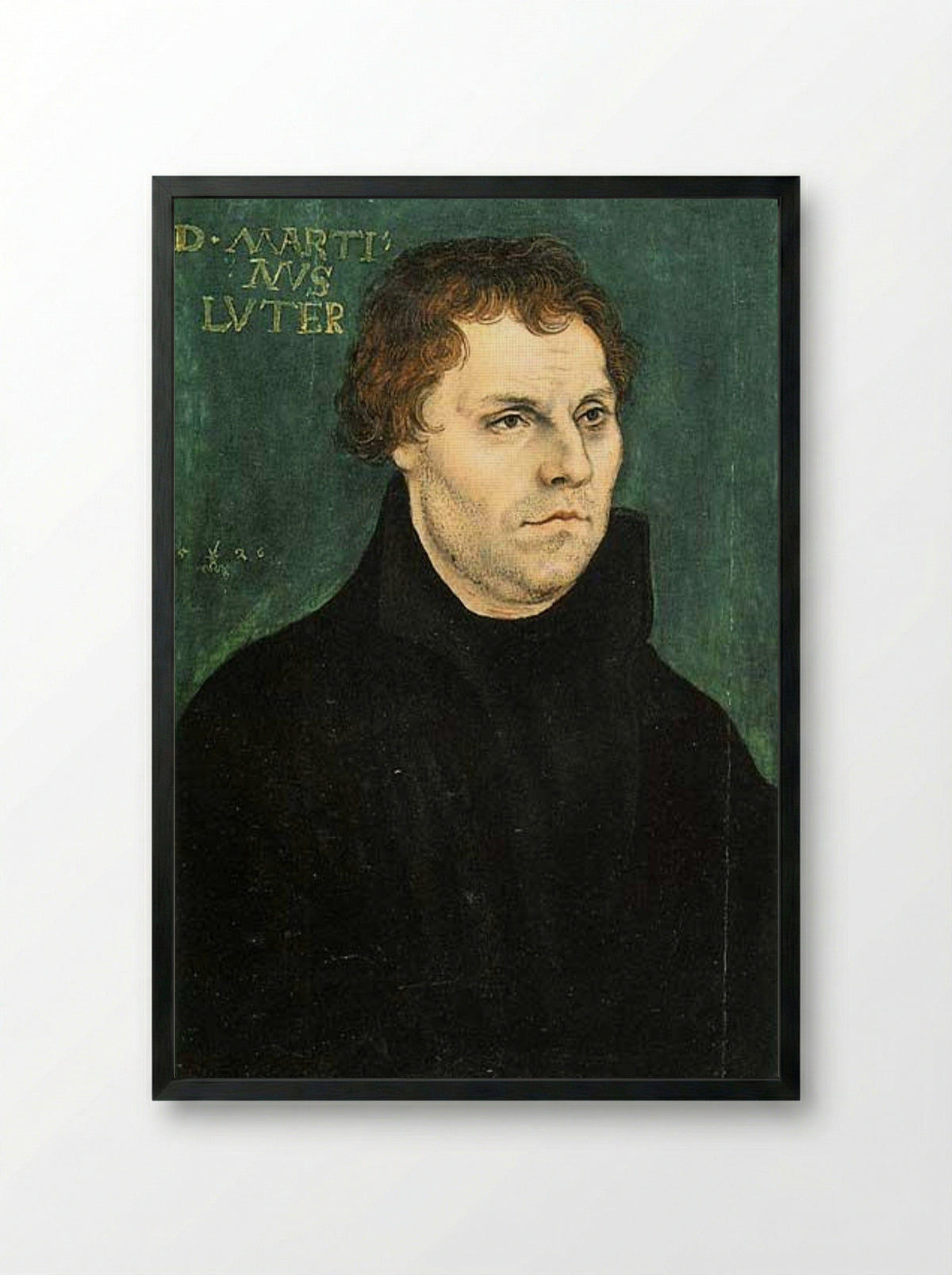 Martin Luther - Lucas Cranach the Elder - Framed Print Black