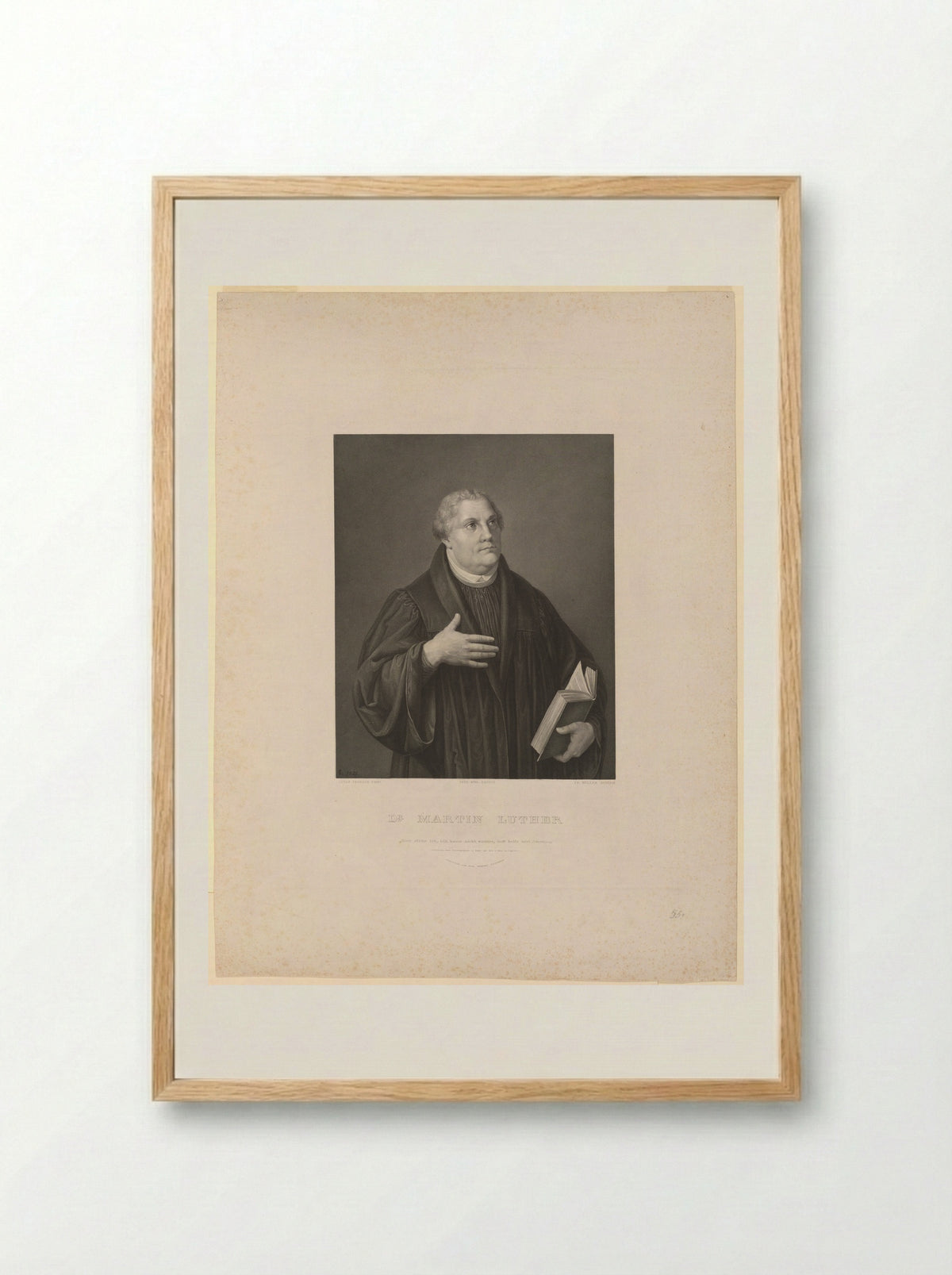 Martin Luther - Johann Friedrich Müller - Framed Print Wood
