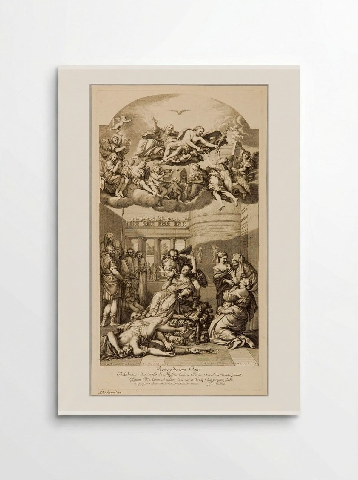Martyrdom of Saint Agnes - Gérard Audran - Poster