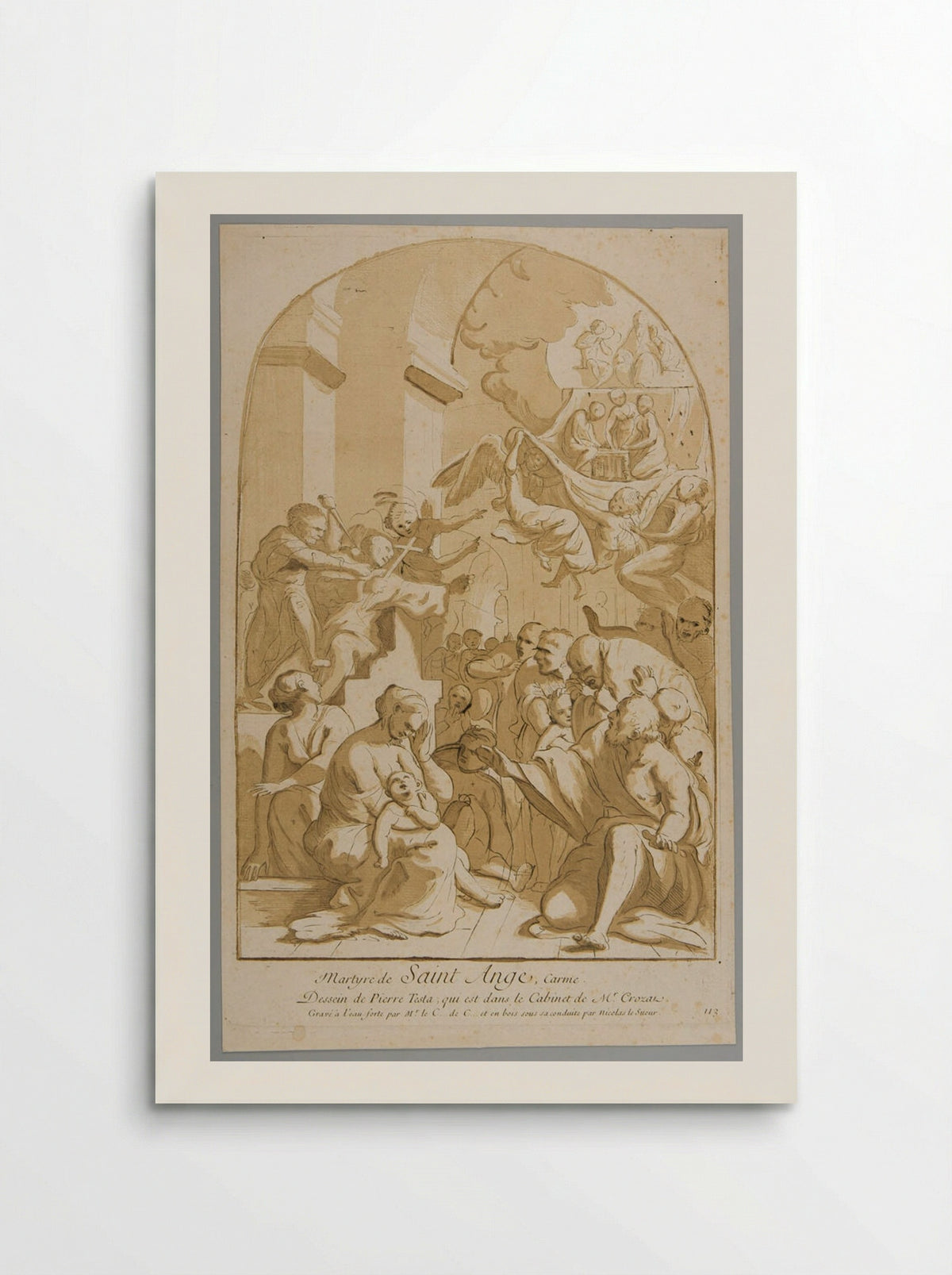 Martyrdom of Saint Angelo - Nicolas Le Sueur - Poster