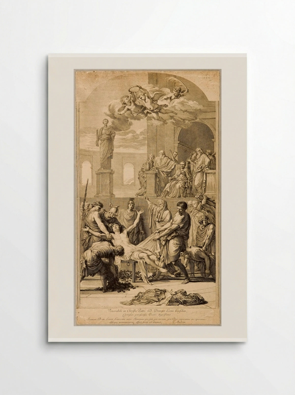 Martyrdom of Saint Lawrence - Gérard Audran - Poster