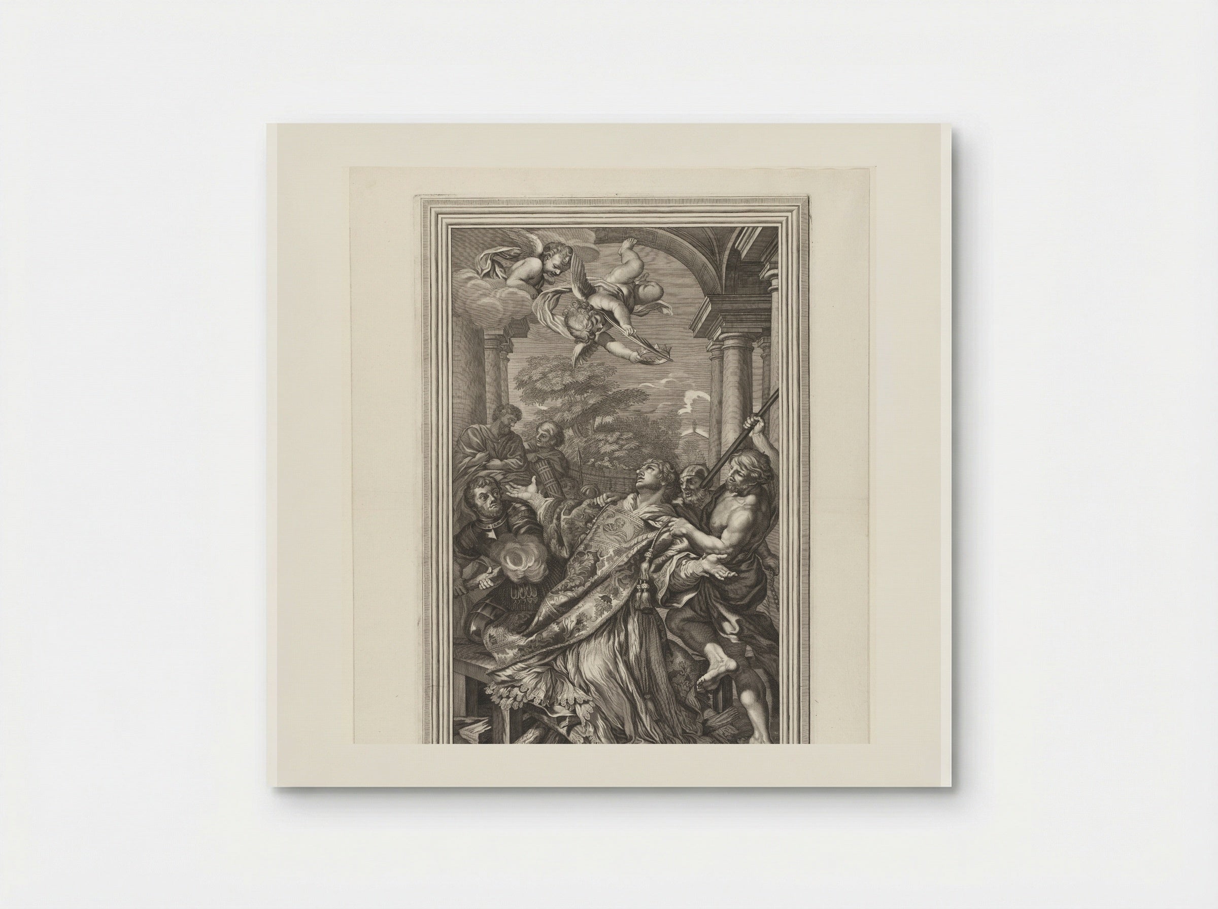 Martyrdom of Saint Lawrence - Giovanni Giacomo de' Rossi - Poster