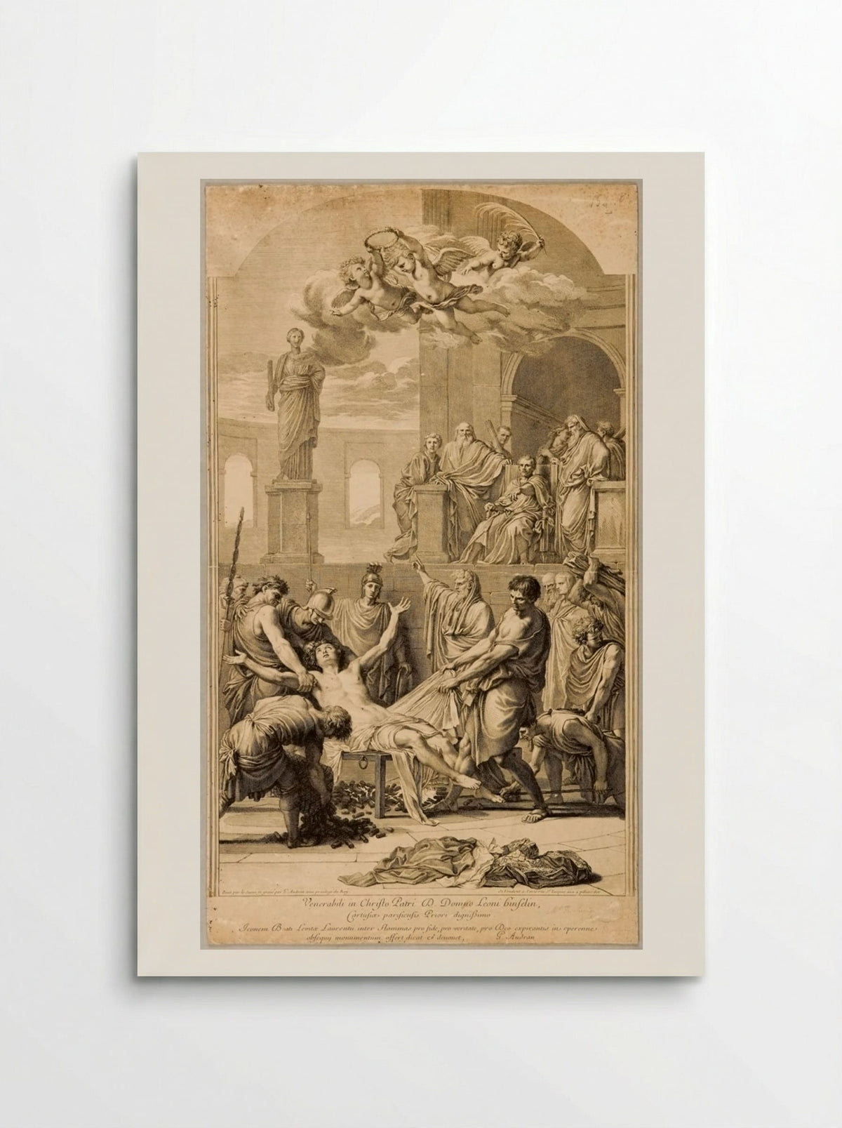 Martyrdom of Saint Lawrence - Gérard Audran - Poster