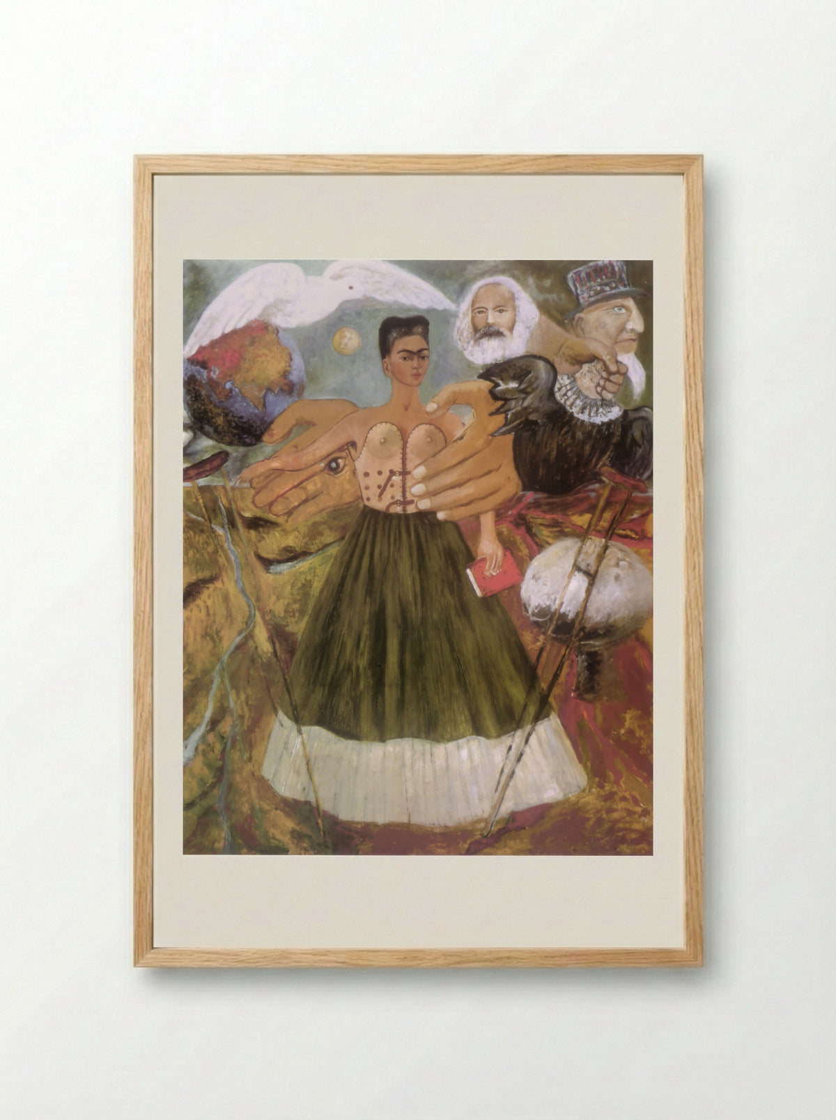 Marxism Will Give Health to the Sick - Frida Kahlo - Framed Print Wood