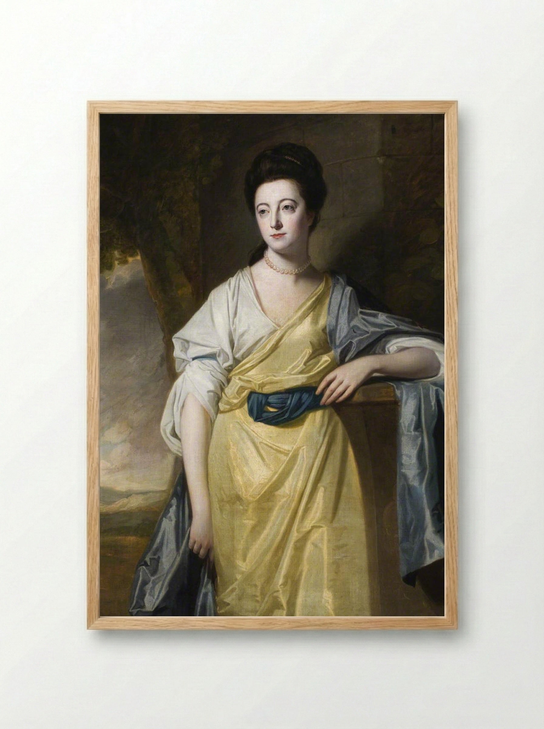 Mary Bold (1740–1824), Mrs Thomas Hunt III - George Romney - Framed Print Wood