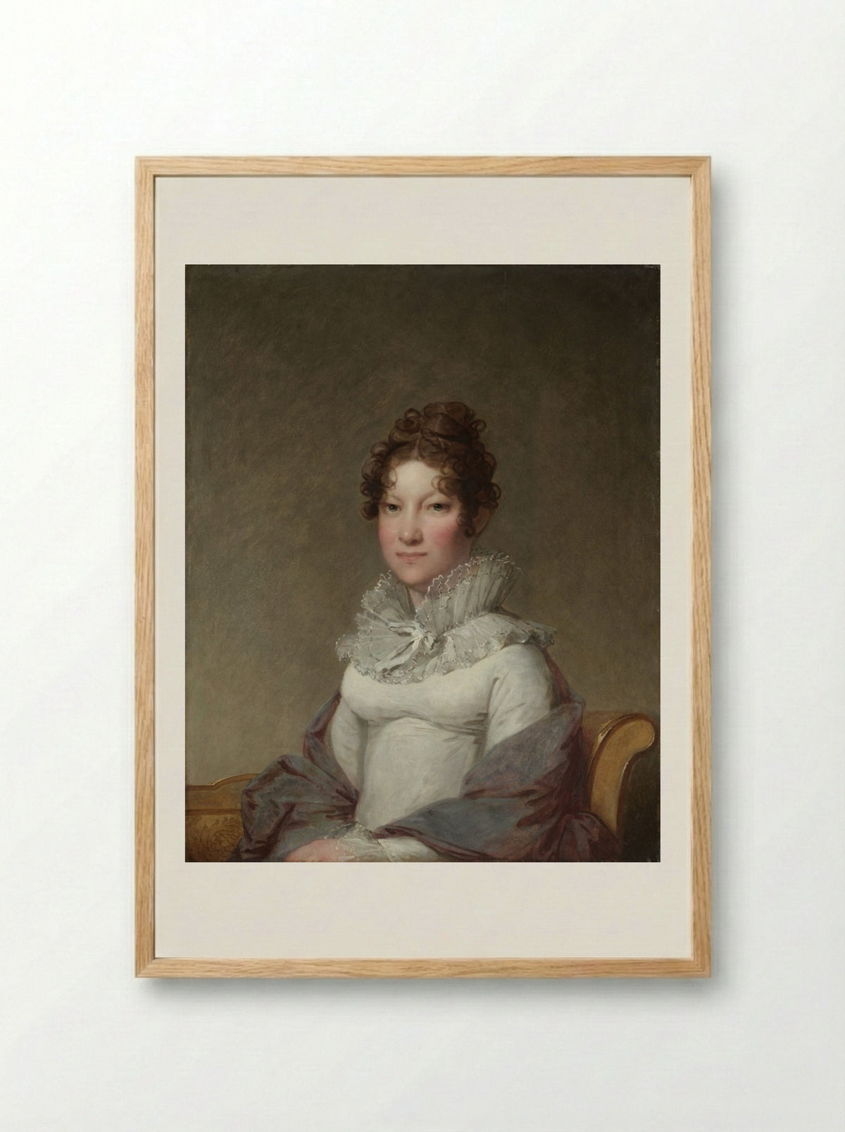 Mary Campbell Stuart - Gilbert Stuart - Framed Print Wood