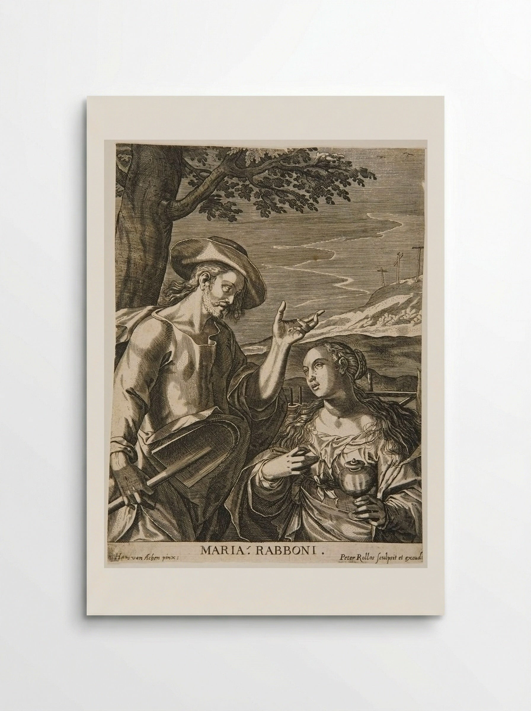Mary Magdalen: Rabboni (Christ Appearing to Mary as a Gardener) - Peter Rollos - Poster