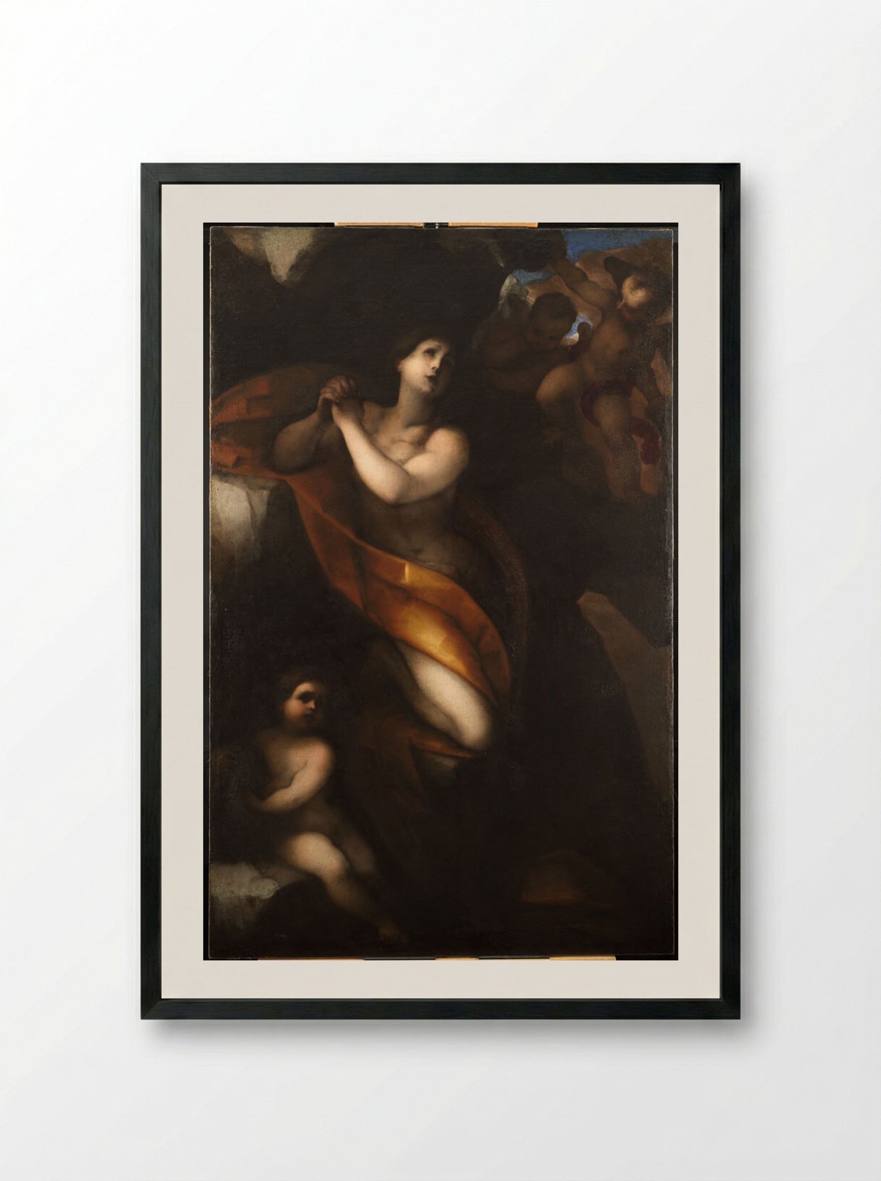 Mary Magdalene - Cecco Bravo - Framed Print Black