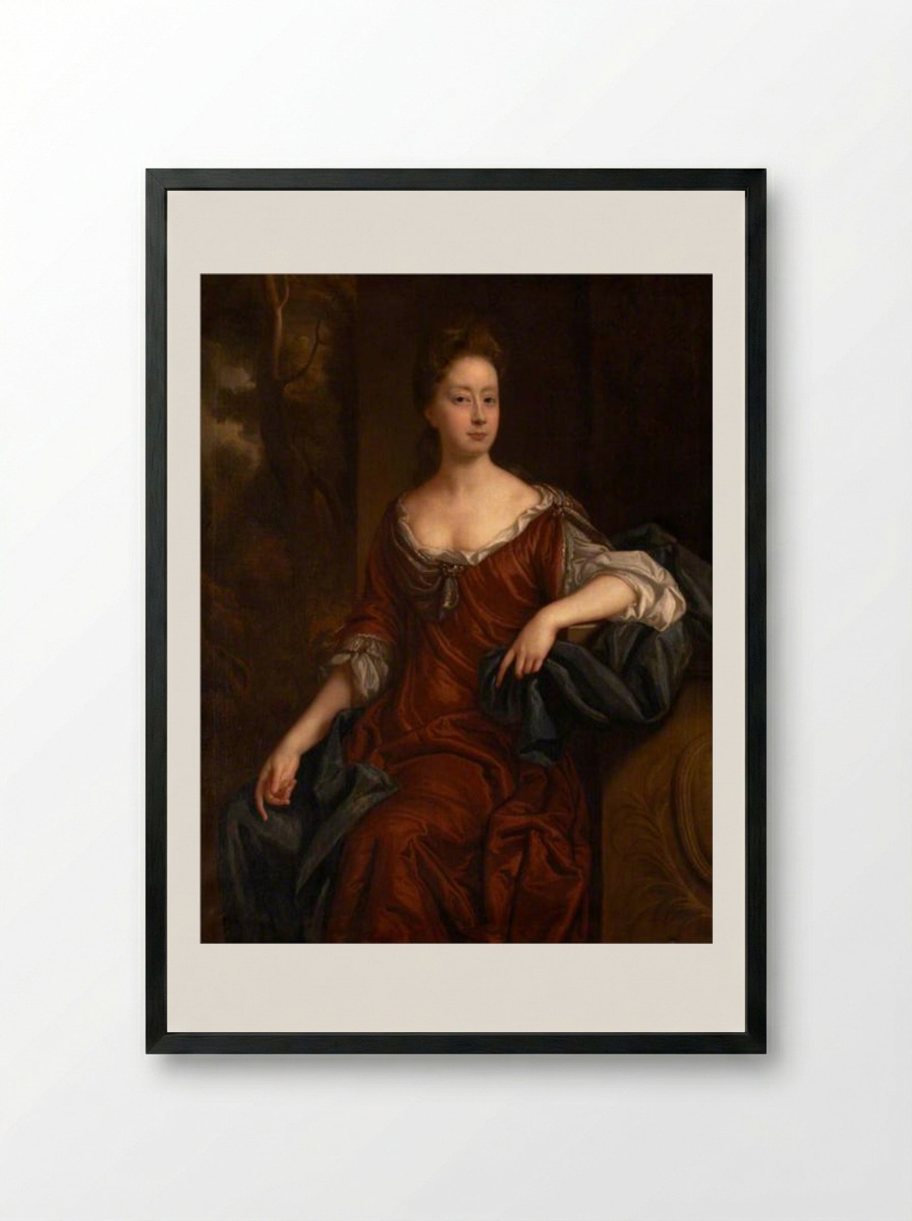 Mary Morice of Wirrington - John Riley - Framed Print Black