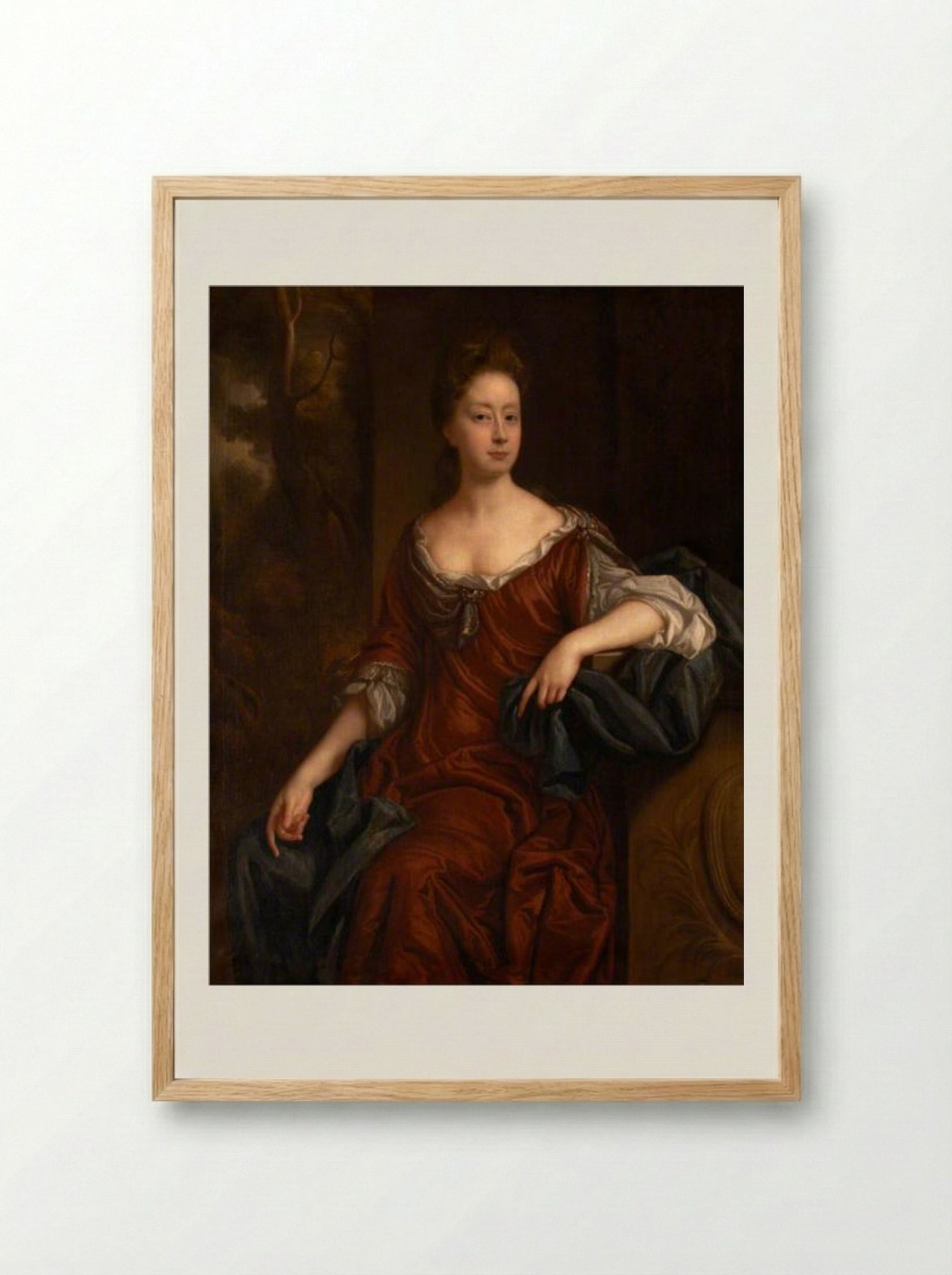 Mary Morice of Wirrington - John Riley - Framed Print Wood