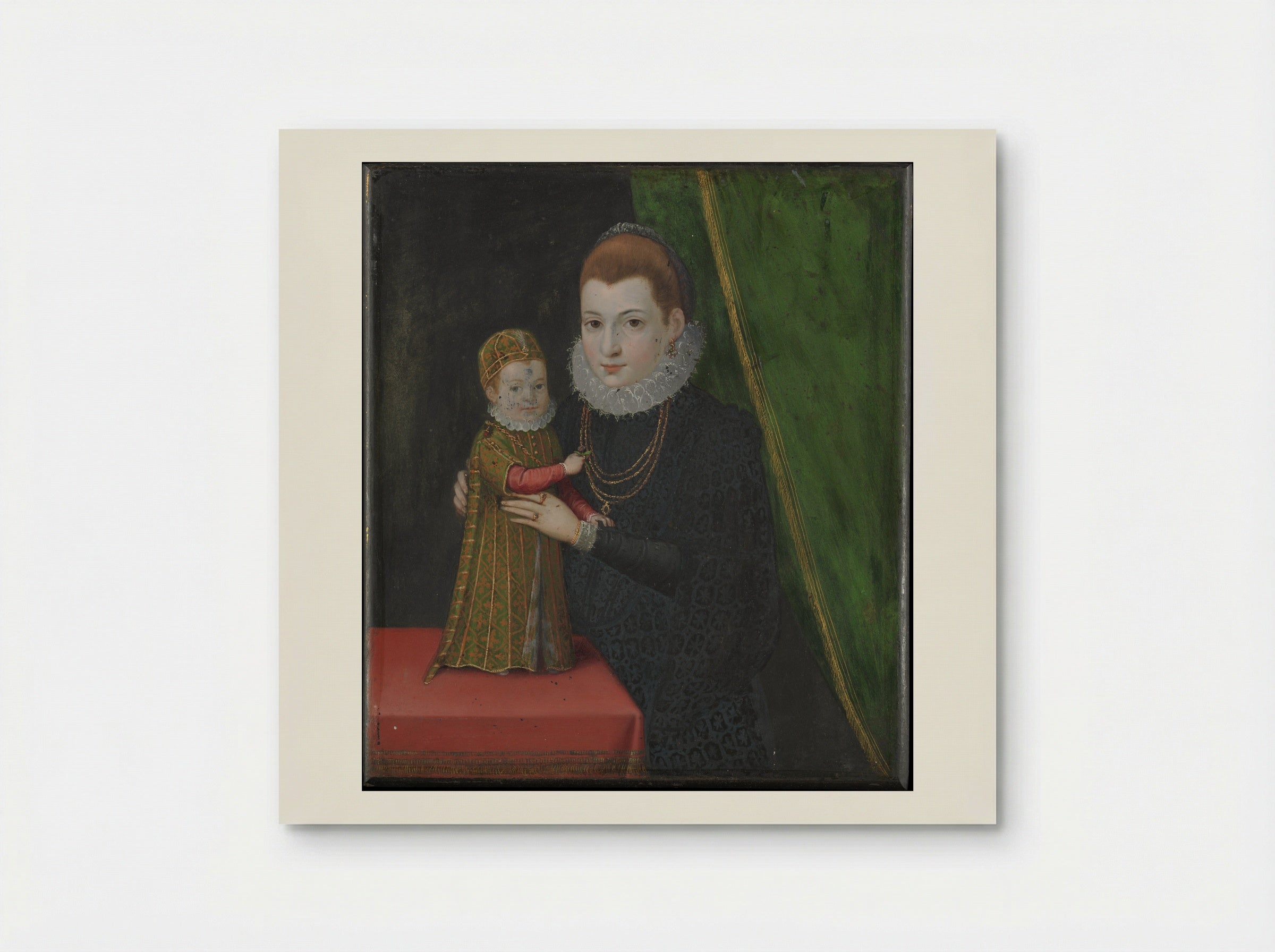 Mary, Queen of Scots, with Her Son, James - British Painter - Poster