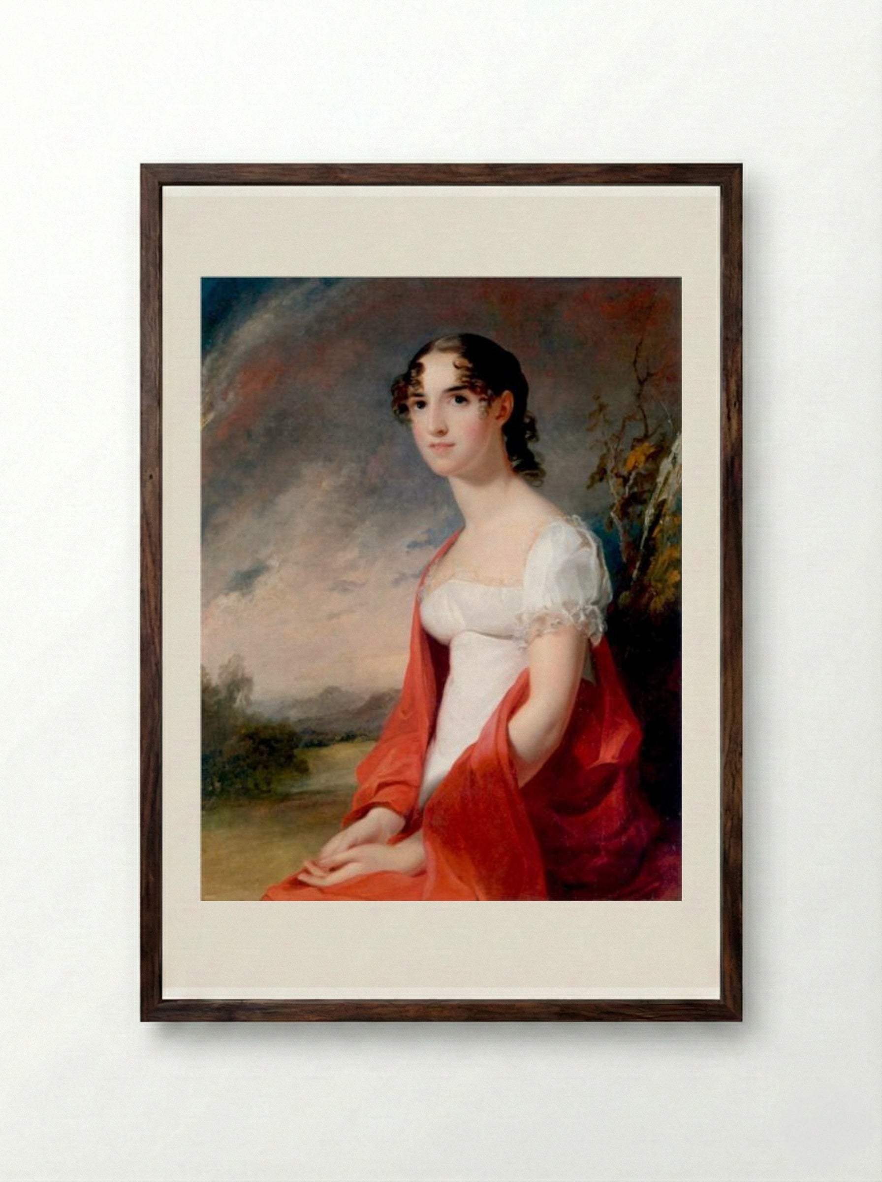 Mary Sicard David - Thomas Sully - Framed Print Dark Wood