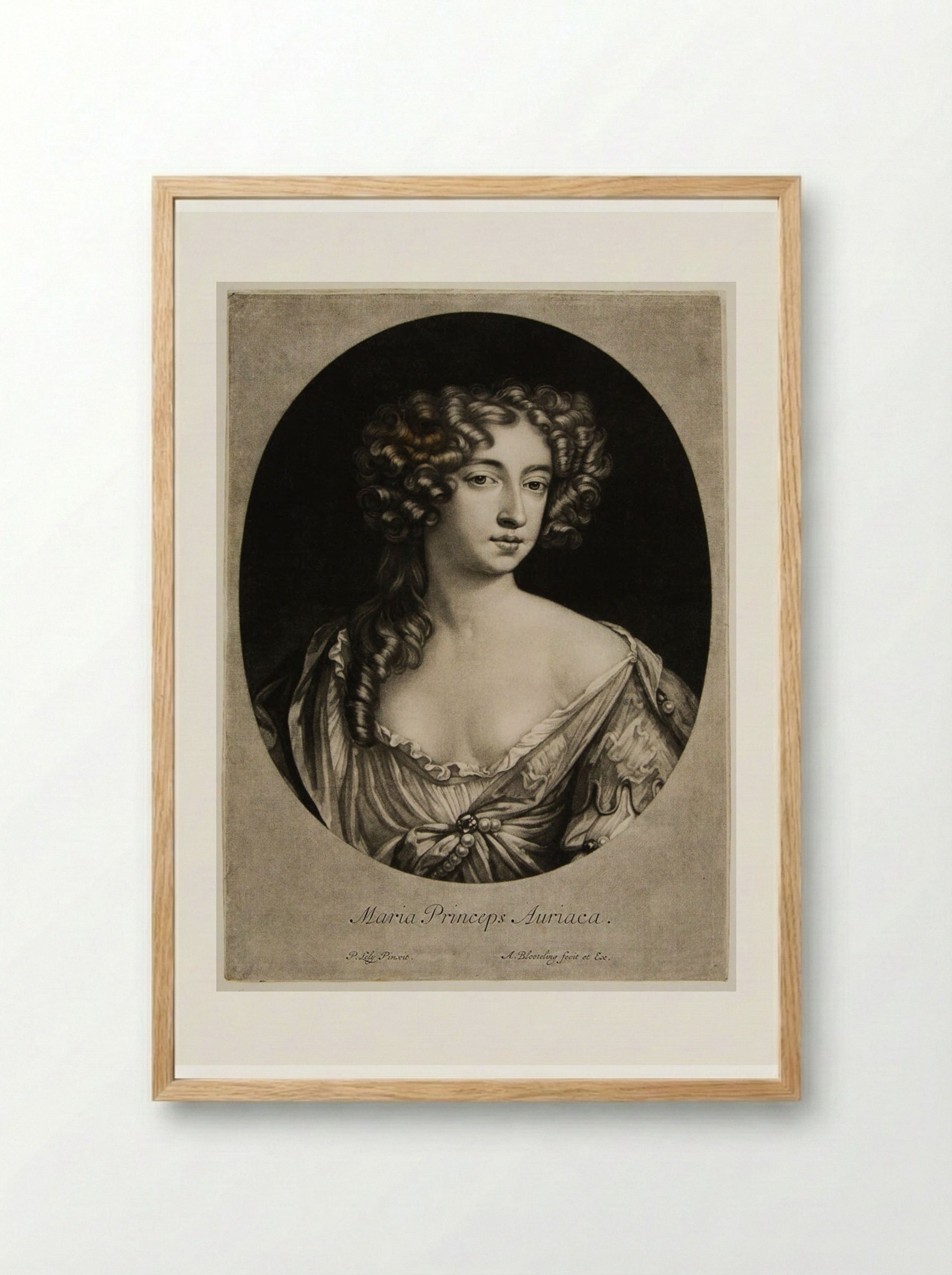 Mary Stuart as Princess of Orange - Abraham Bloteling - Framed Print Wood