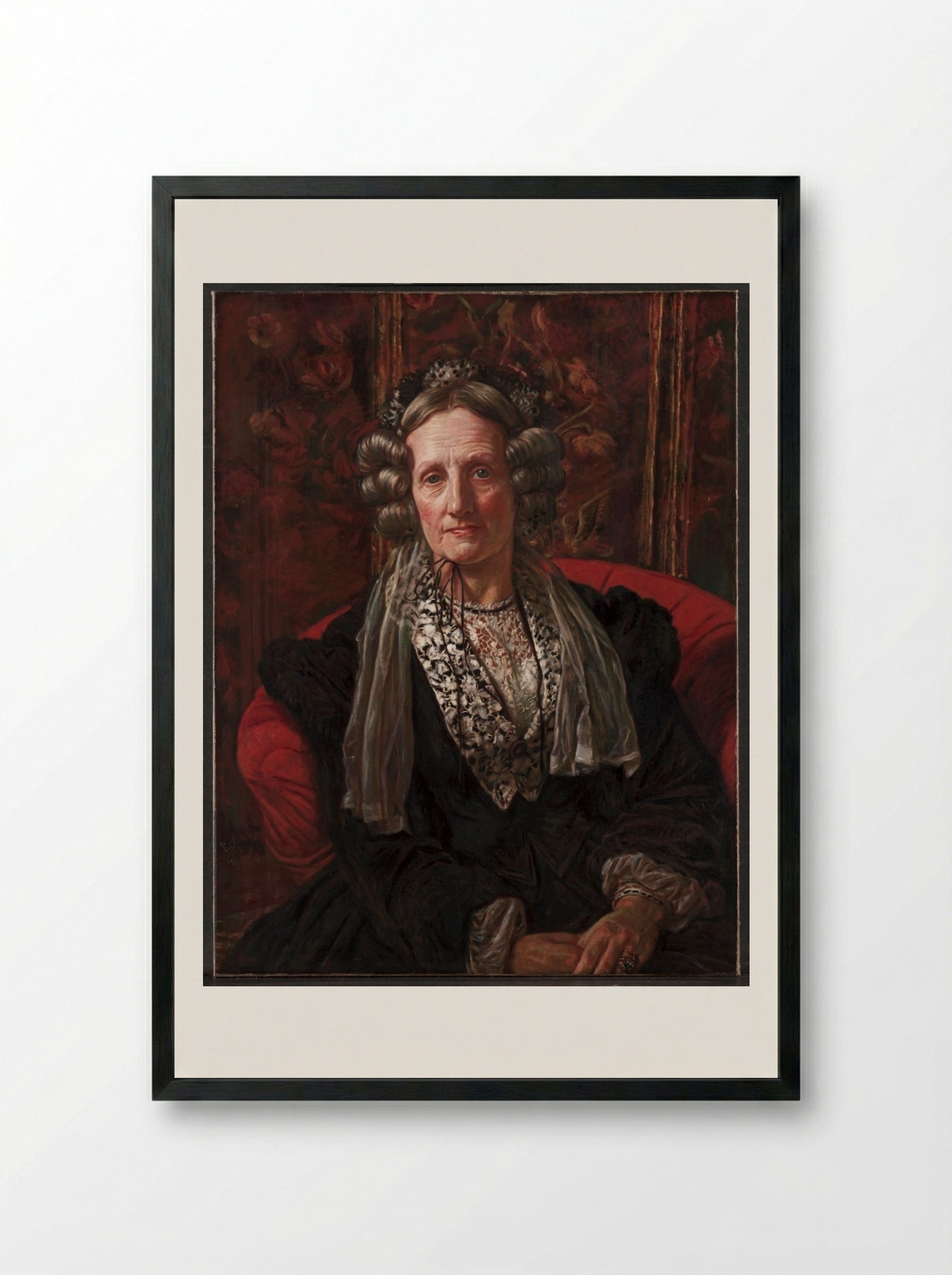 Mary Walker Waugh - William Holman Hunt - Framed Print Black