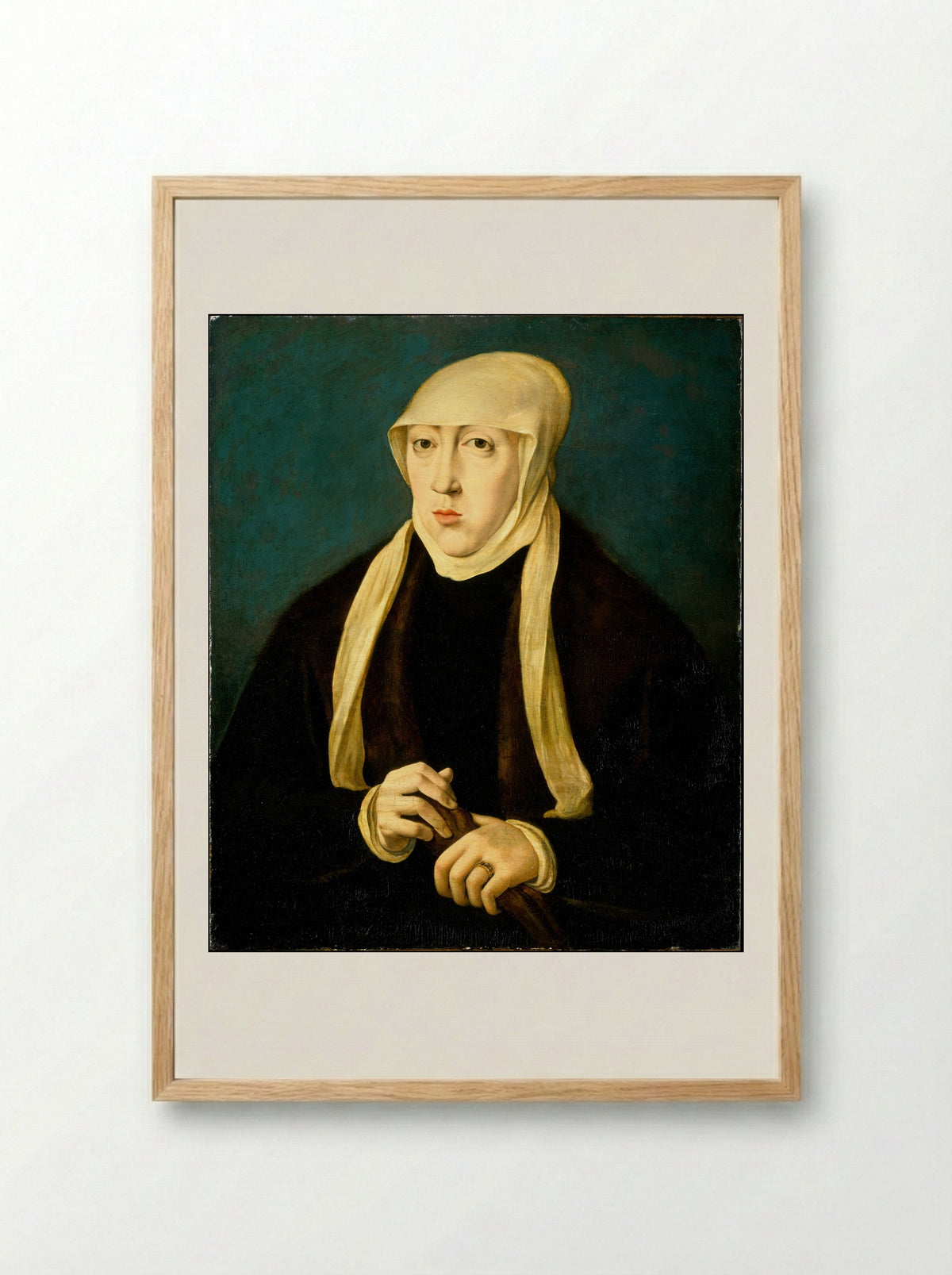 Mary of Hungary - Jan Cornelisz Vermeyen - Framed Print Wood