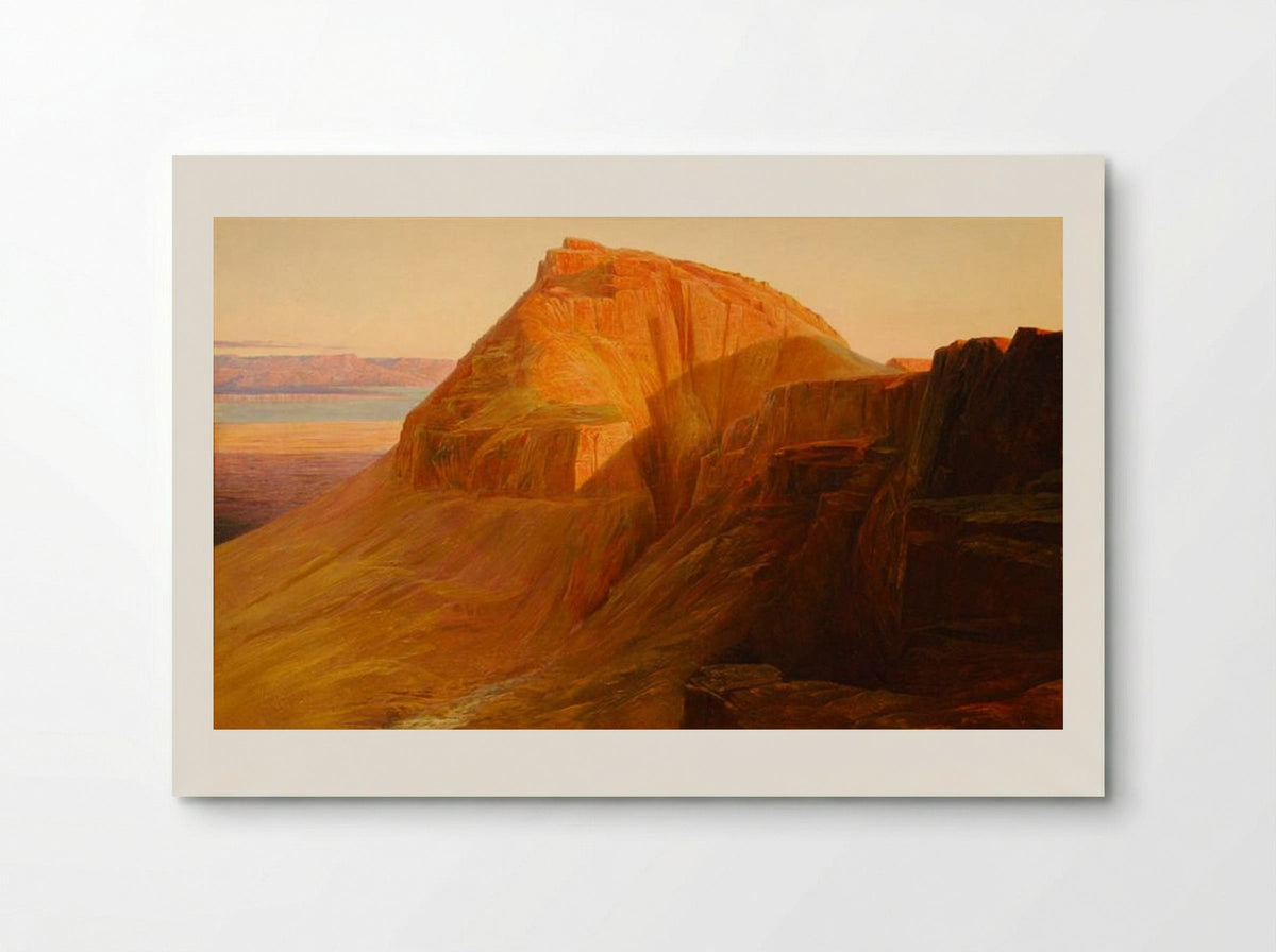 Masada on the Dead Sea - Edward Lear - Poster