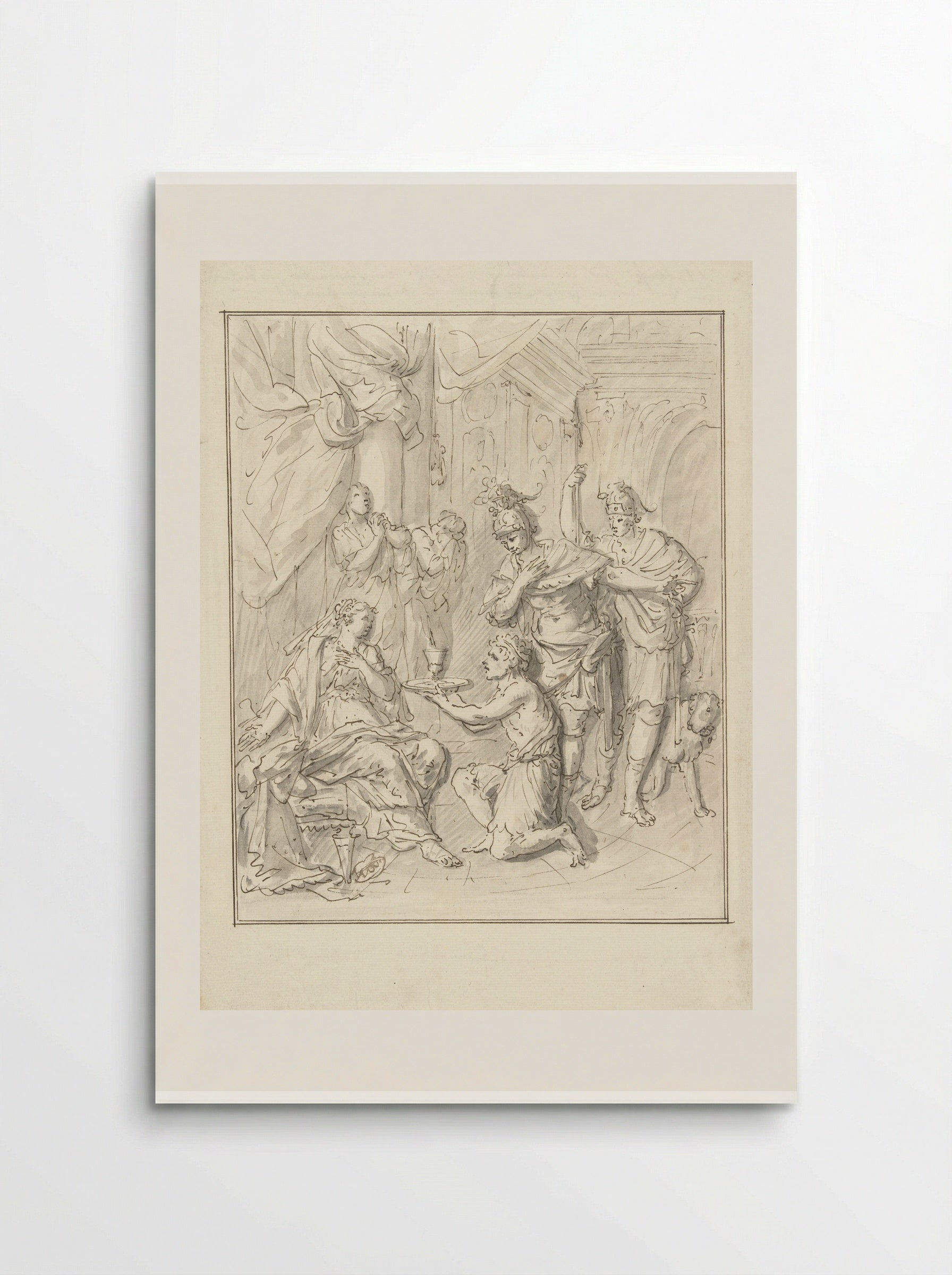 Masinissa Sending the Poisoned Cup to Sophonisba - Elias van Nijmegen - Poster