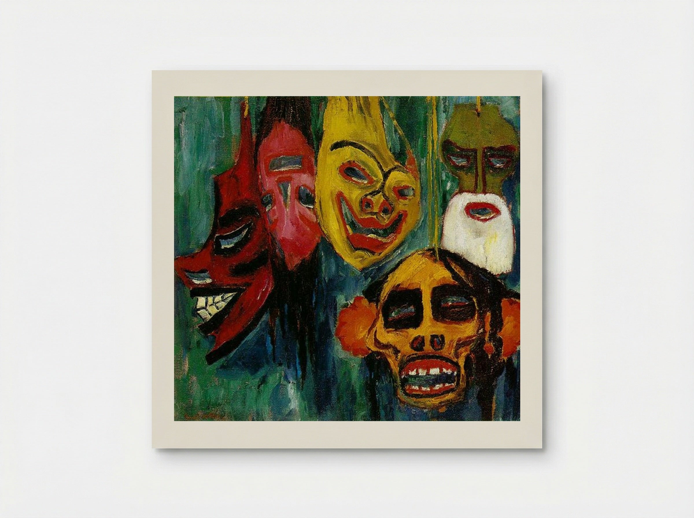 Mask Still Life III - Emil Nolde - Poster