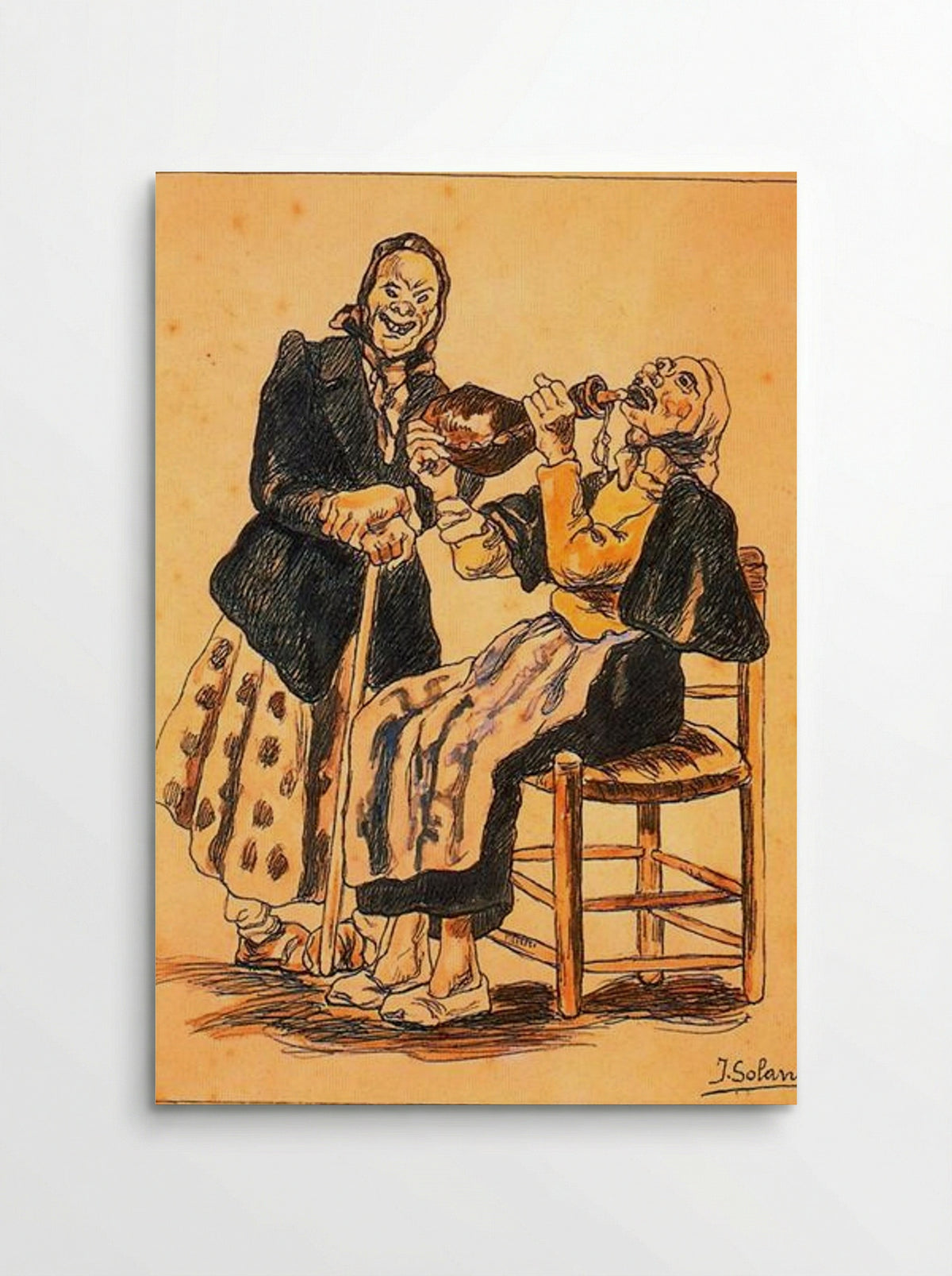 Masks Drinking - José Gutiérrez Solana - Poster