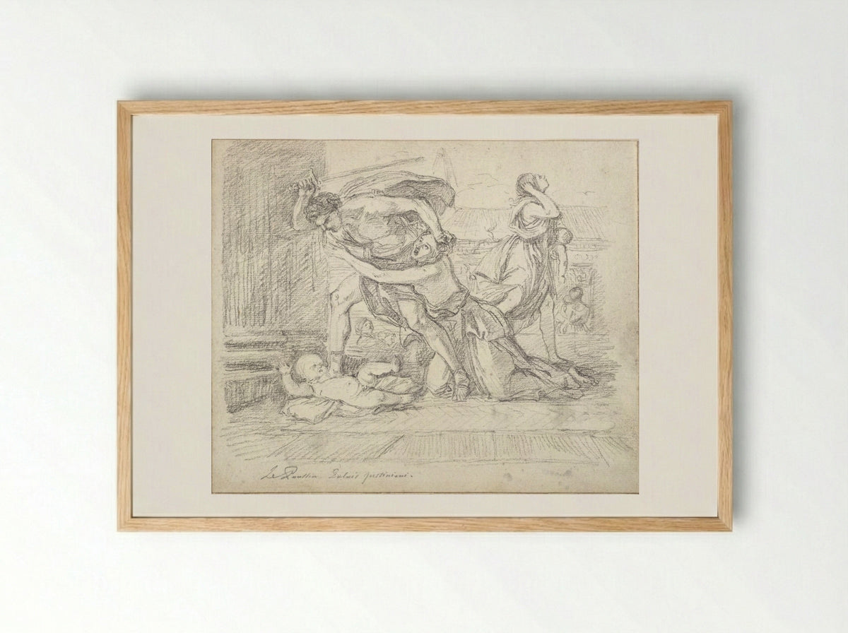 Massacre of the Innocents - Jean-Robert Ango - Framed Print Wood
