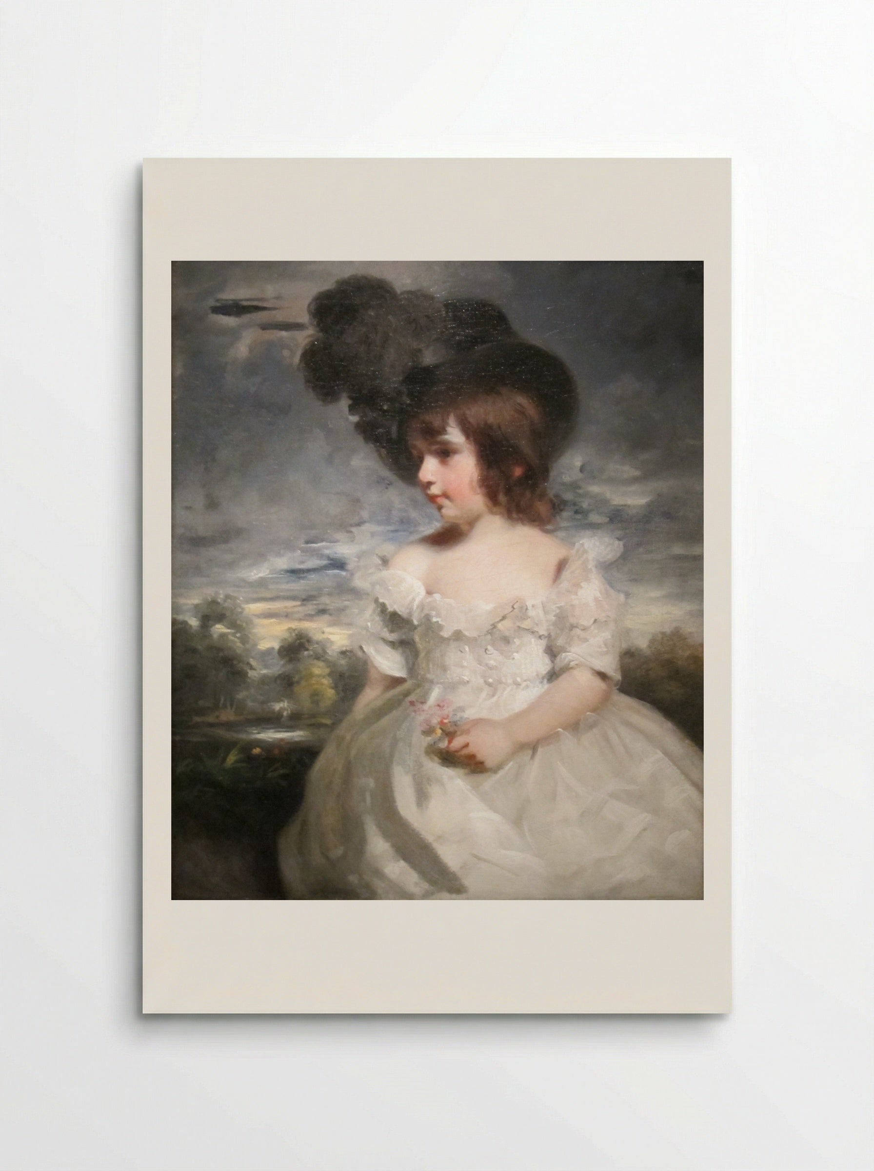 Master Meyrick (William Henry Meyrick in ruffled infant's dress) - John Hoppner - Poster