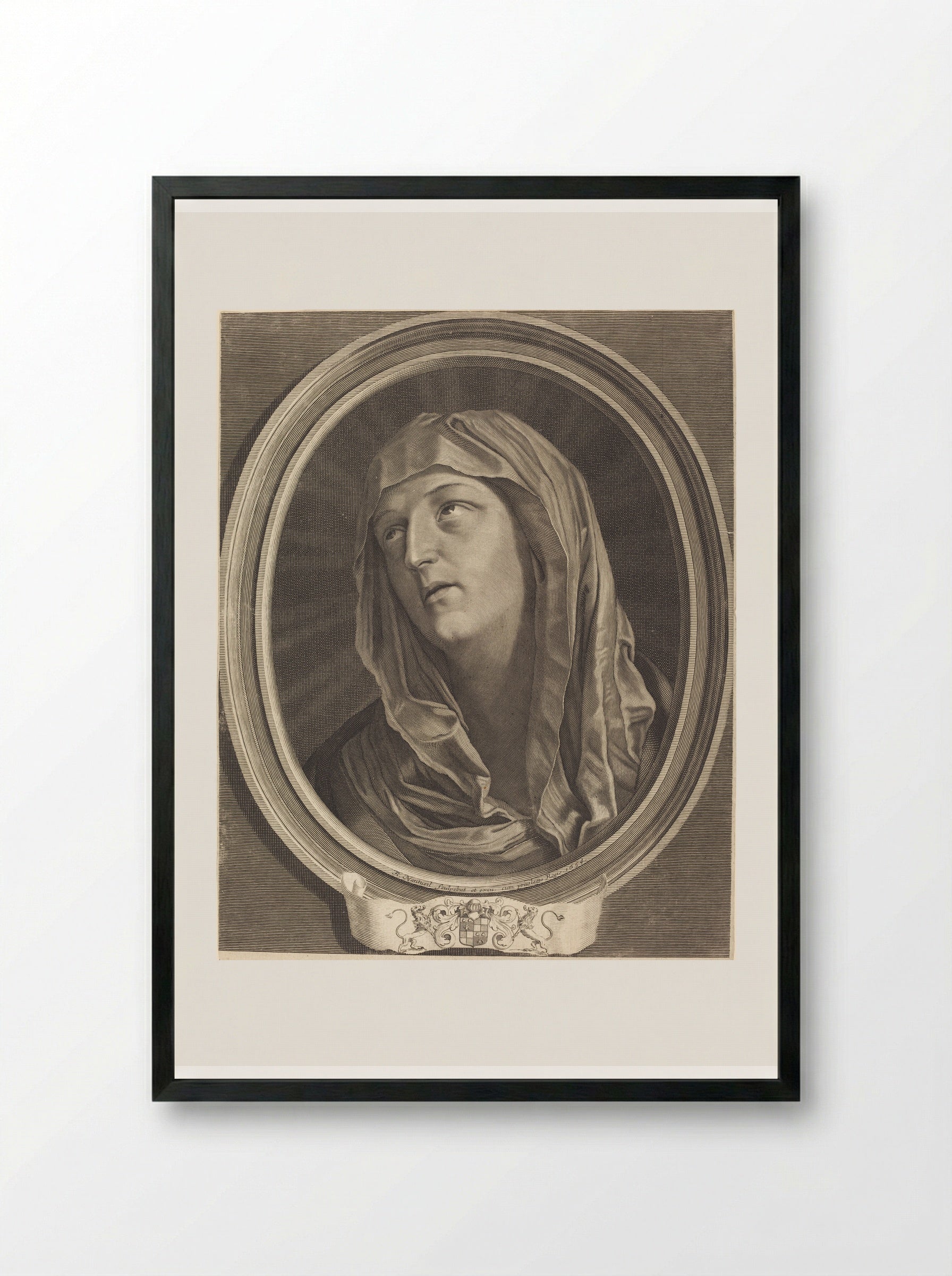 Mater Dolorosa - Robert Nanteuil - Framed Print Black