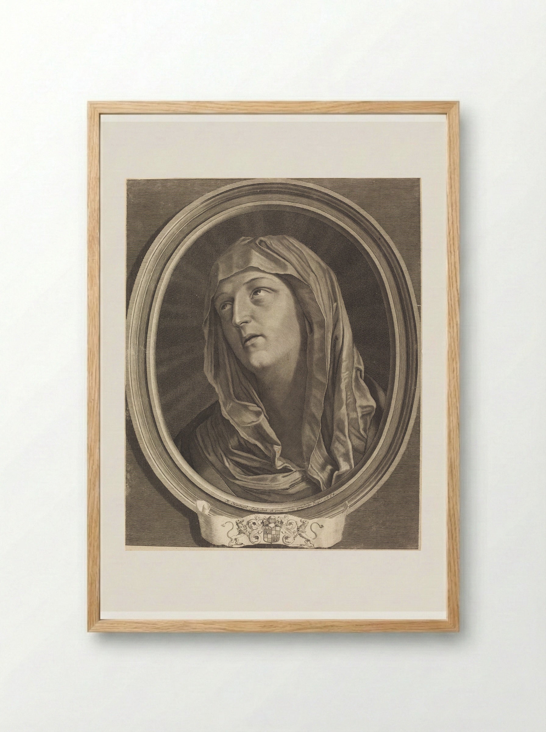 Mater Dolorosa - Robert Nanteuil - Framed Print Wood
