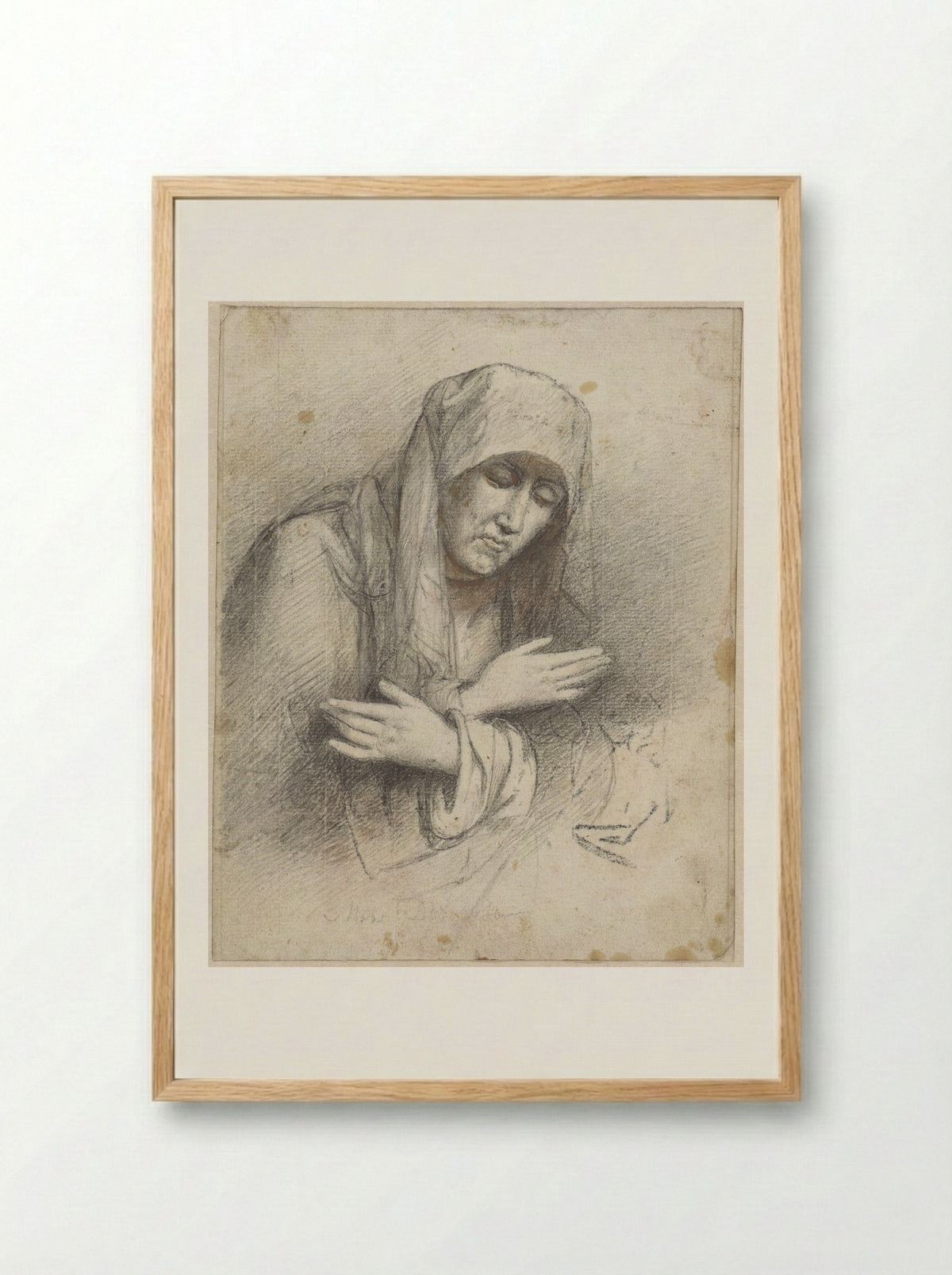 Mater Dolorosa - Woutherus Mol - Framed Print Wood