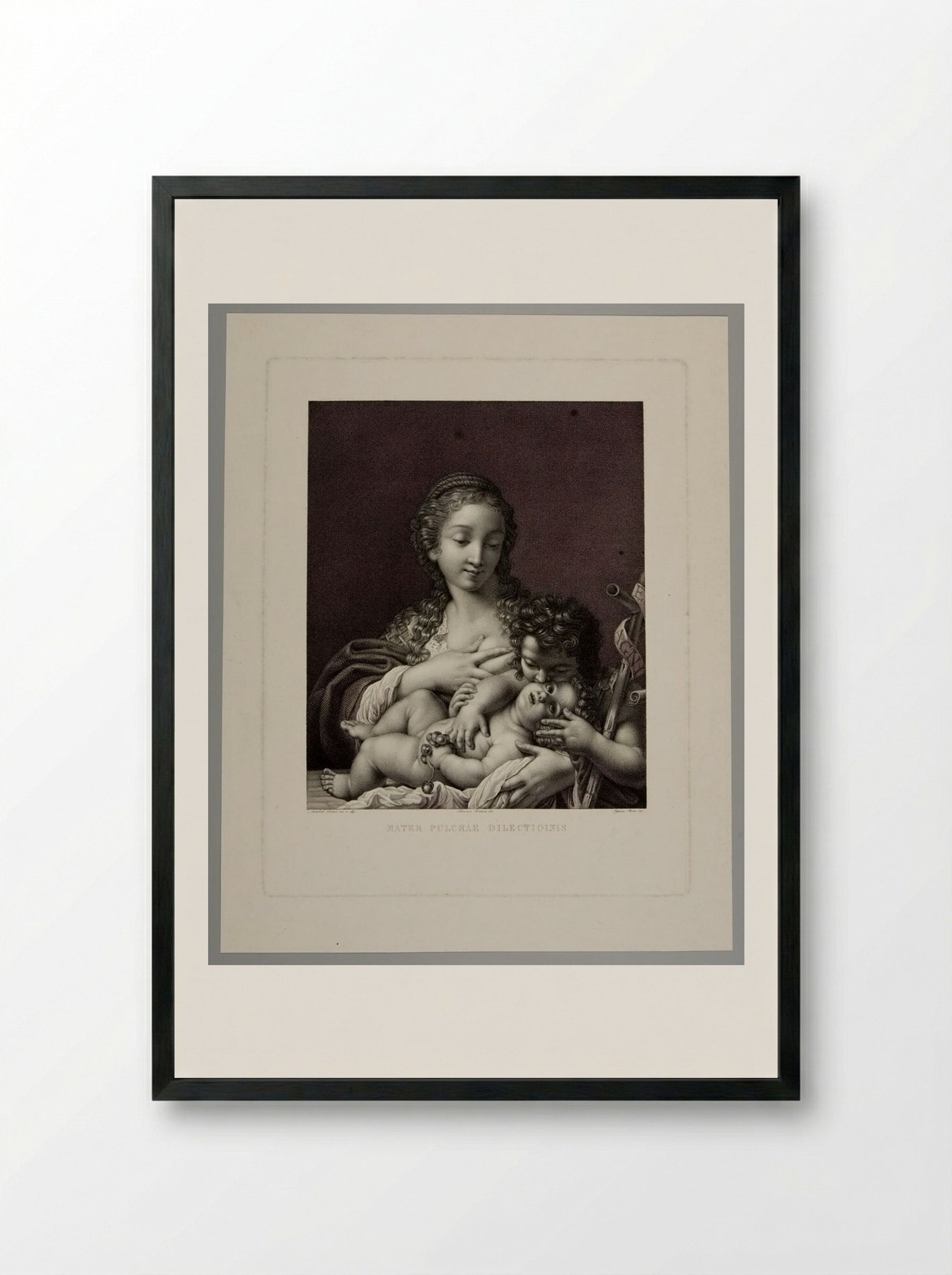 Mater Pulchrae Dilectionis - Ignazio Pavon - Framed Print Black