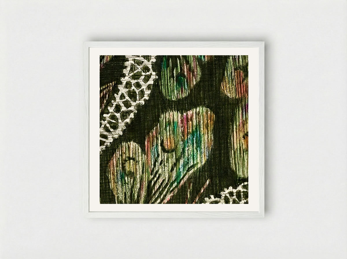 Material Used in Costume - Isabelle De Strange - Framed Print White