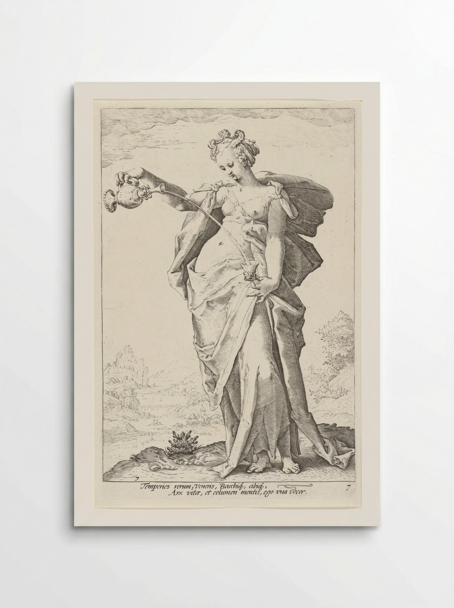 Matigheid (Temperantia) - Claes Jansz. Visscher (II) - Poster
