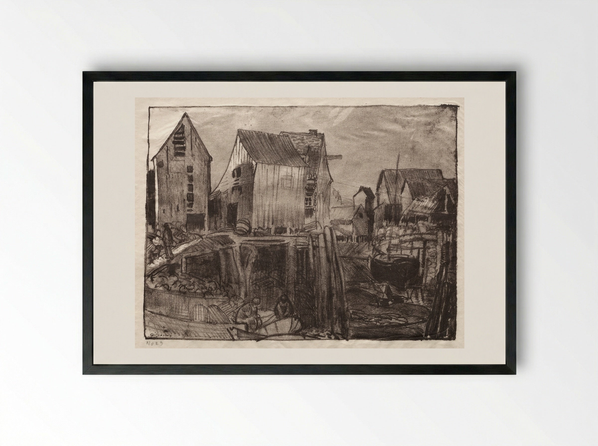 Matinicus - George Bellows - Framed Print Black