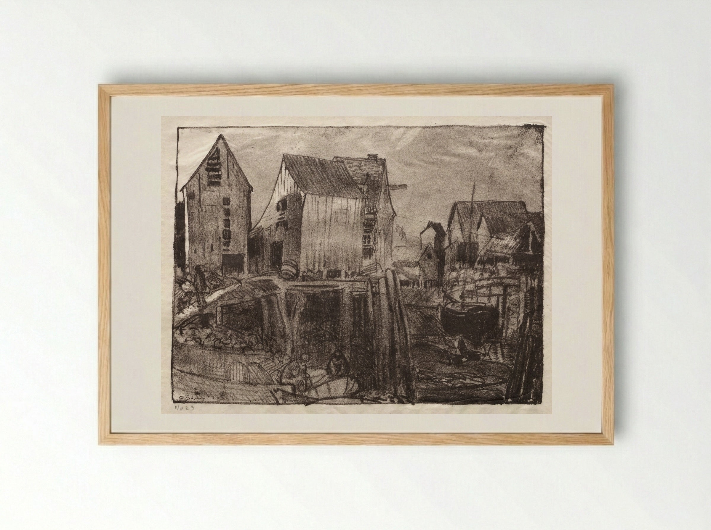 Matinicus - George Bellows - Framed Print Wood