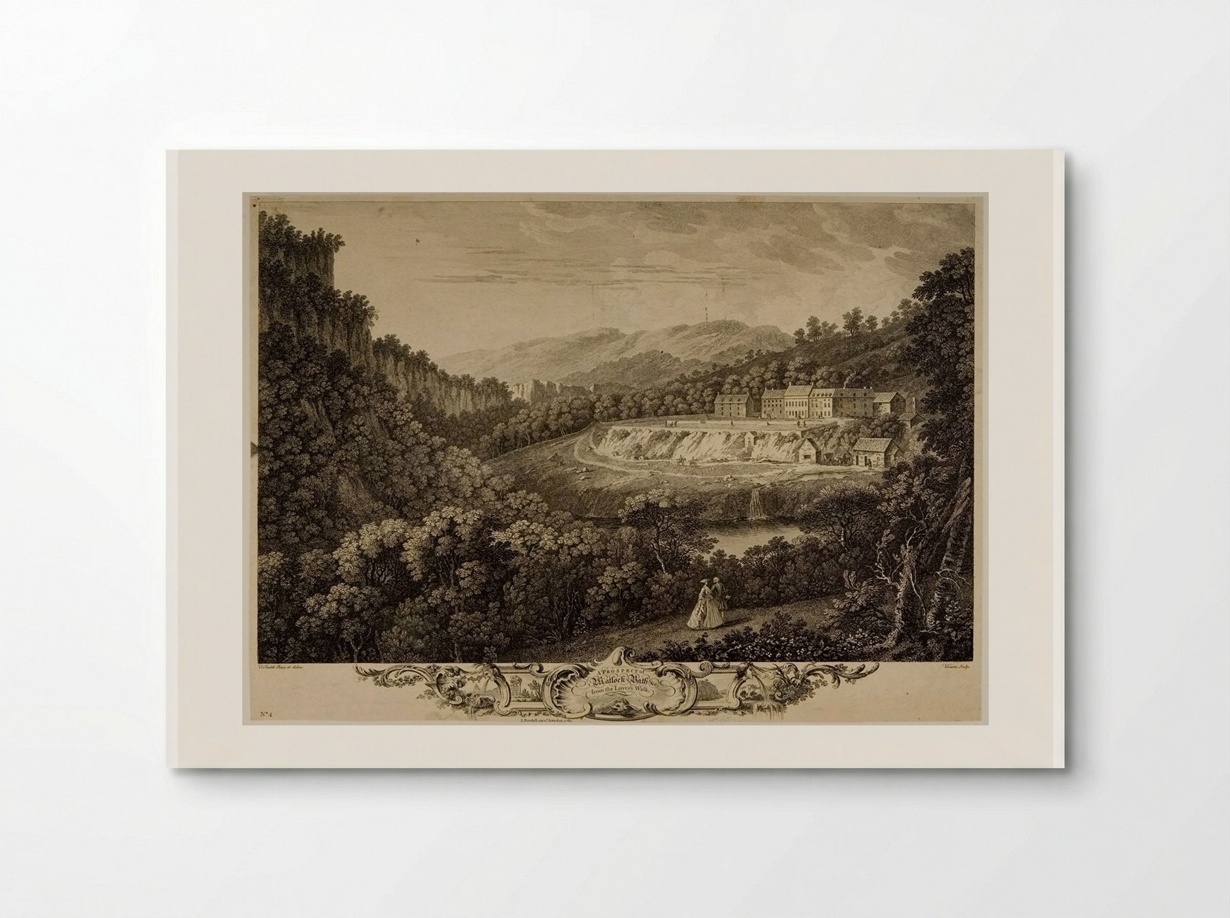 Matlock Bath, a View in the Peak - François Vivares - Poster