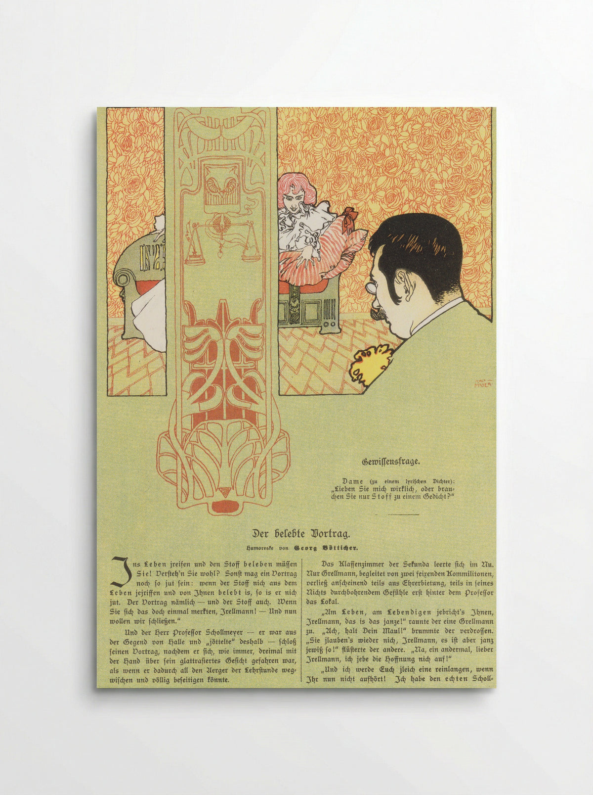 Matter of Conscience - Koloman Moser - Poster