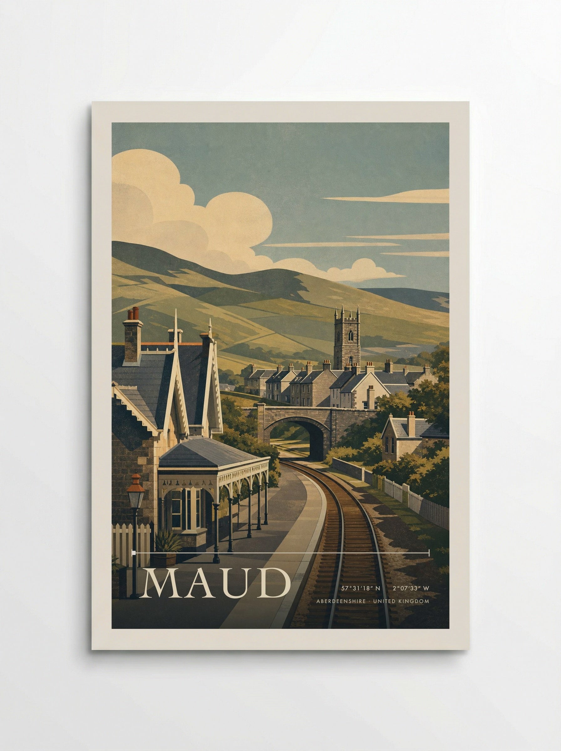 Maud Aberdeenshire United Kingdom Travel Poster - Poster