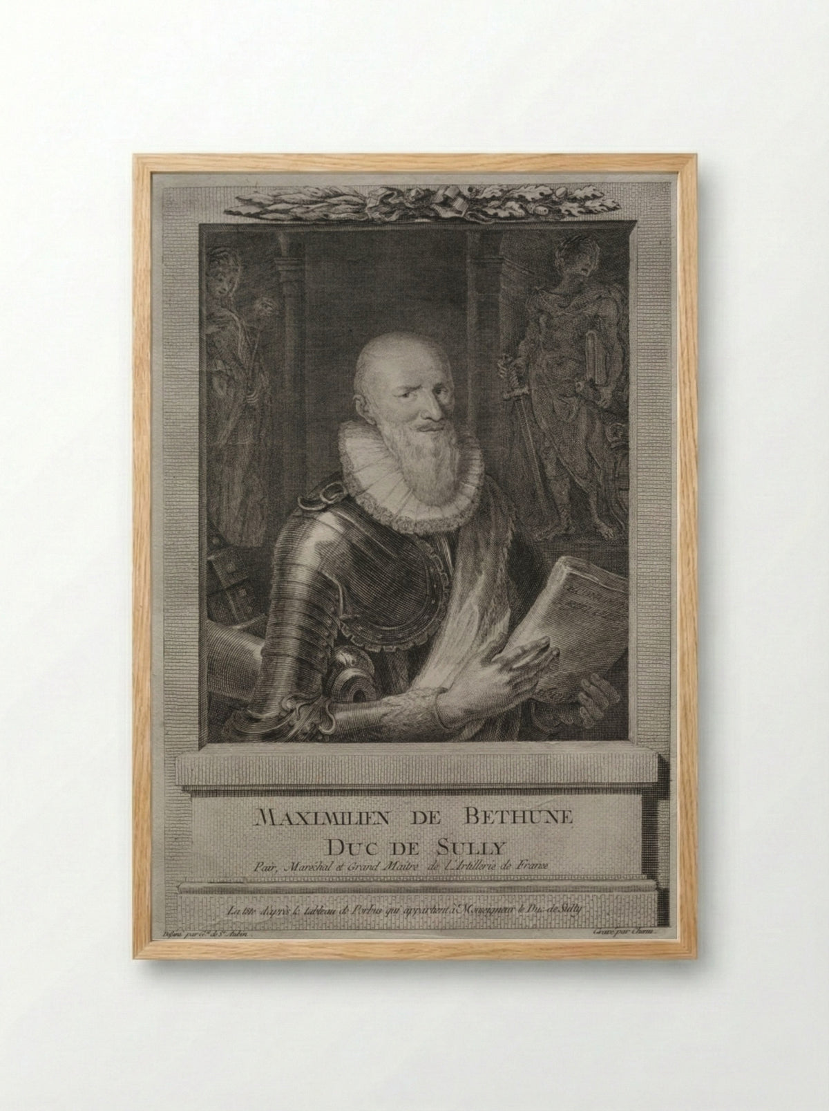 Maximilien de Bethune, Duc de Sully - Pierre Chenu - Framed Print Wood