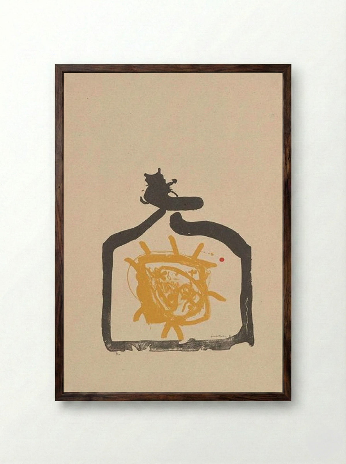 May 26th Backwards - Helen Frankenthaler - Framed Print Dark Wood